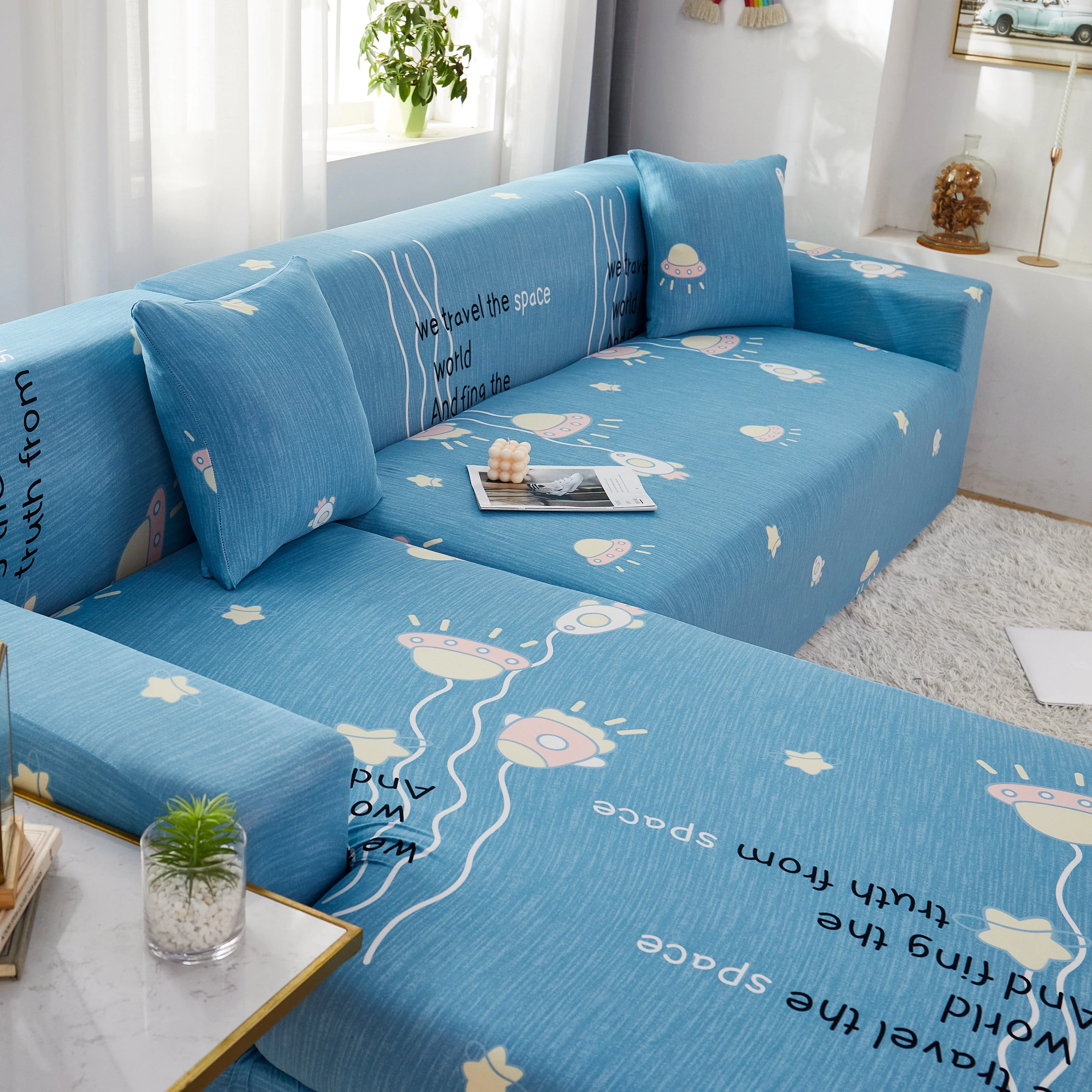 Super Stretch Couch Covers for Sectional Sofa L Shape Slipcover, Furniture Protector for Pets and Kids - Image 5
