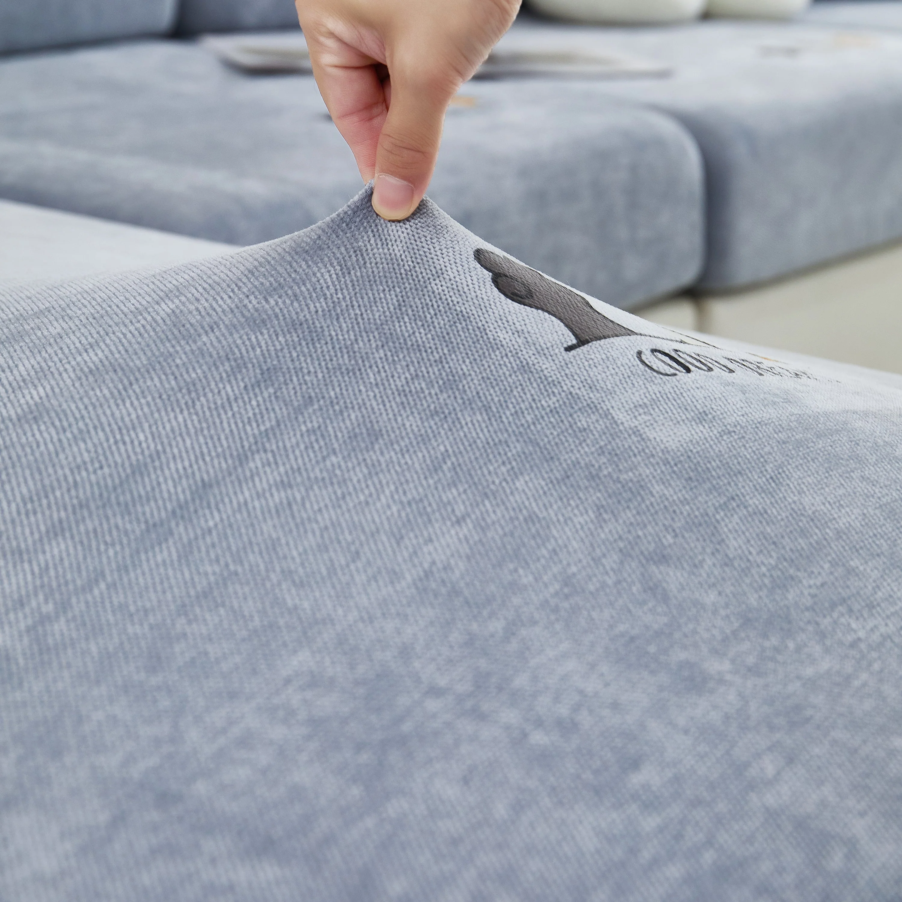 Super Stretch Seat Cushion/Couch Slipcover, Solid Couch Cushion Covers Washable Furniture Protector - Image 62