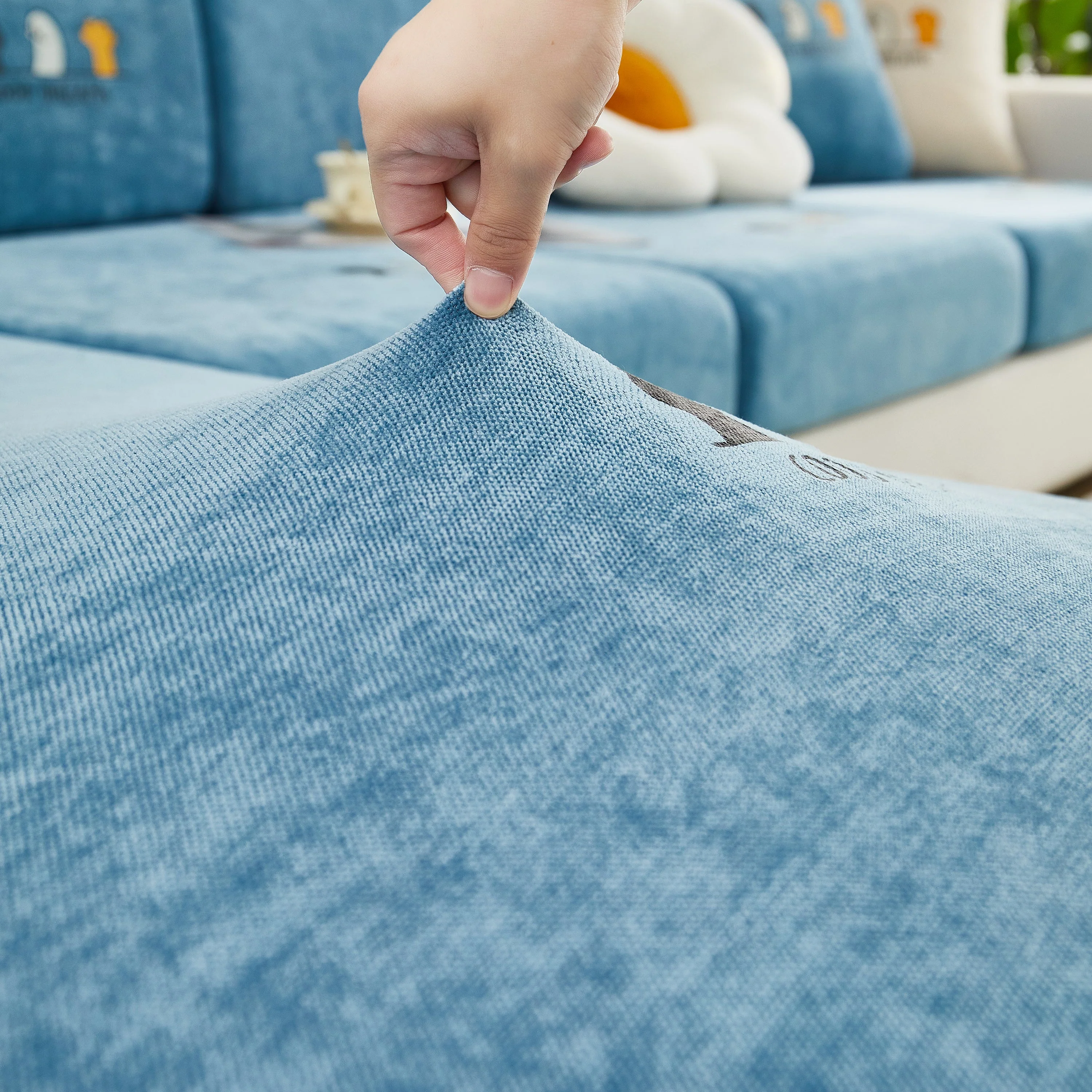 Super Stretch Seat Cushion/Couch Slipcover, Solid Couch Cushion Covers Washable Furniture Protector - Image 81