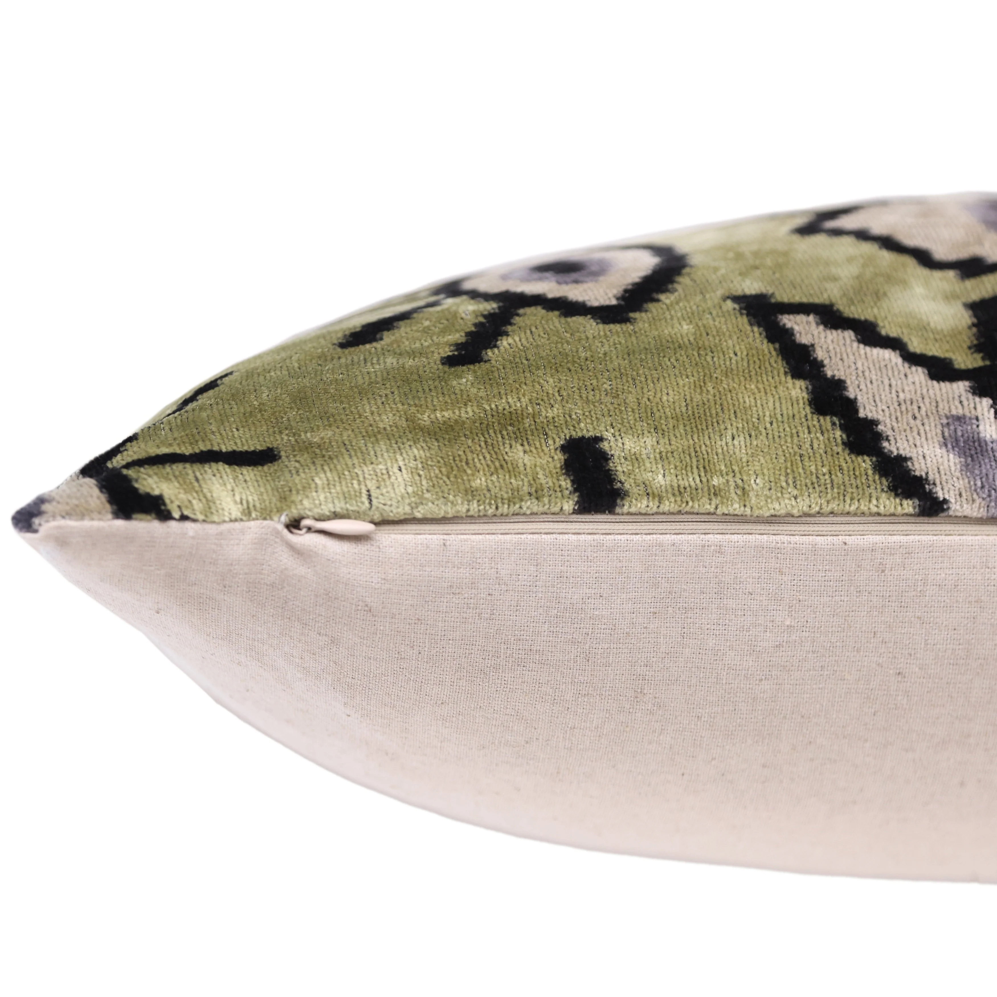 Surreal Eye Pattern Velvet Pillow – Handmade 16x24 Lumbar - Image 6