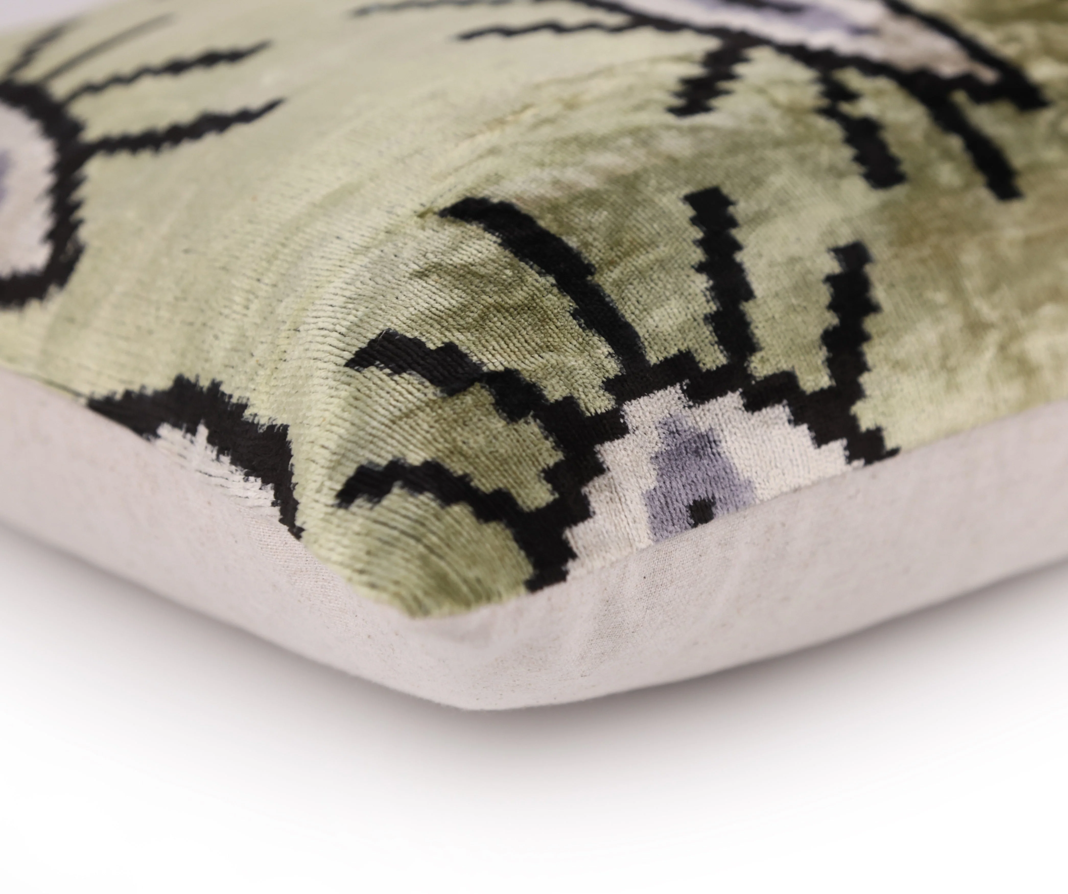 Surreal Eye Pattern Velvet Pillow – Handmade 16x24 Lumbar - Image 8