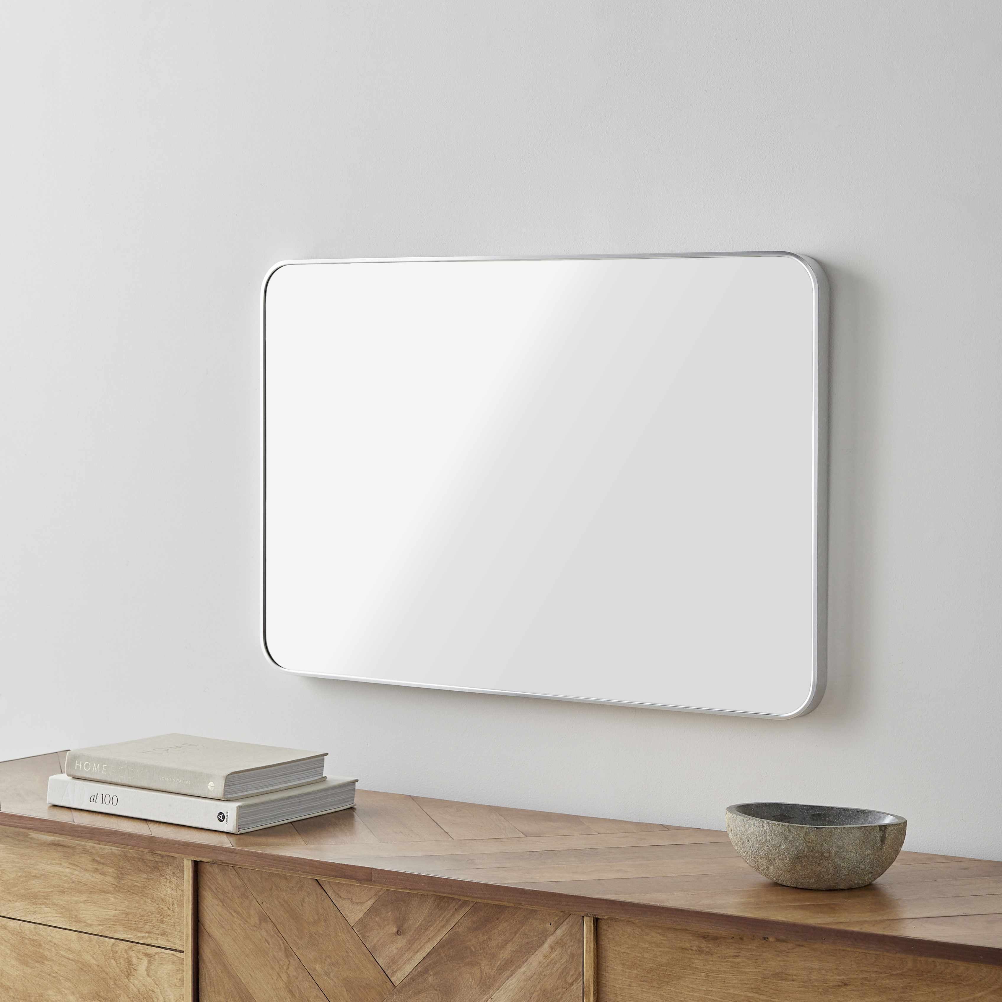 Sustinente Silver Gray Carved Mirror - Image 11