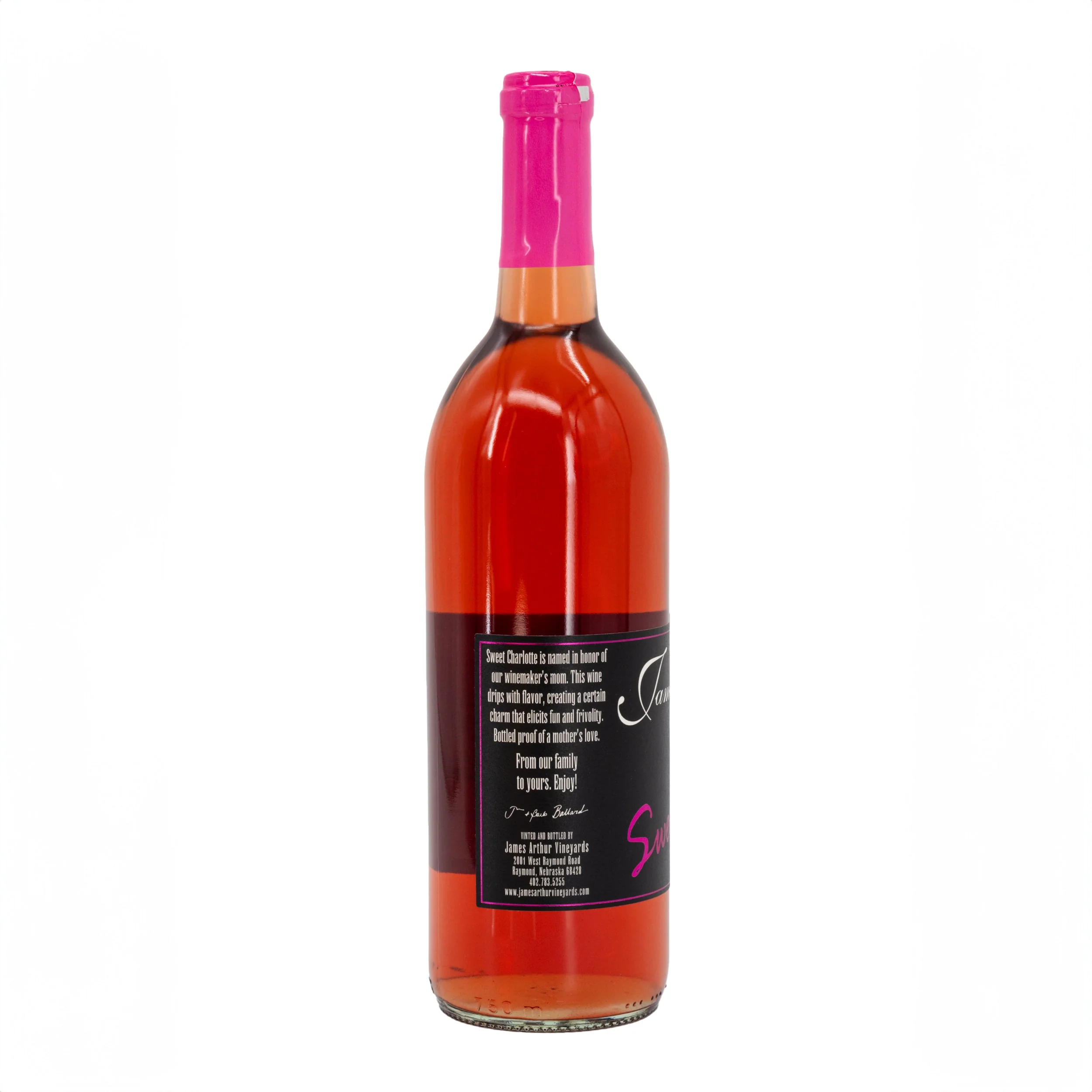 Sweet Charlotte Award Winning Red Table Wine | James Arthur Vineyard - Image 3
