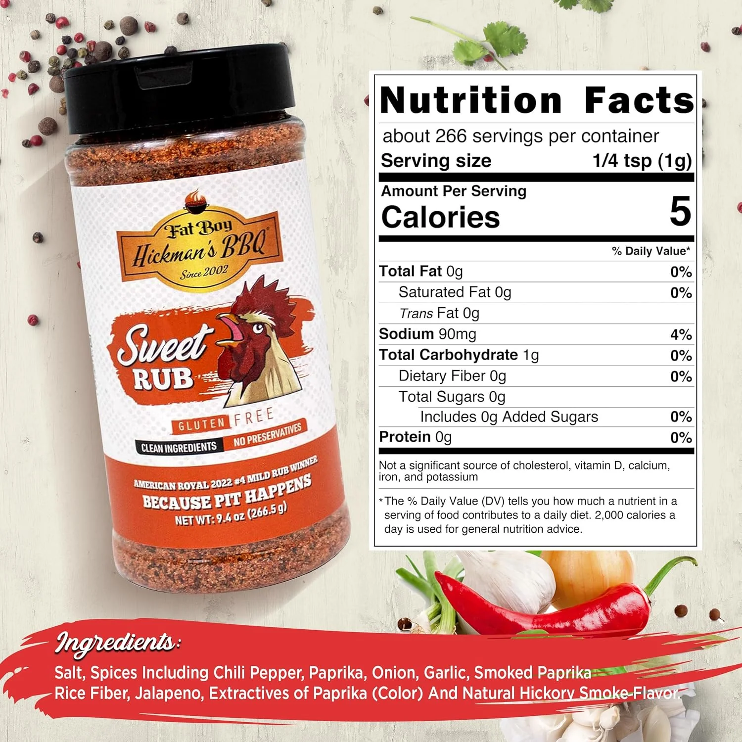 Sweet Natural Gluten Free BBQ Rub 9.4 oz - Image 8