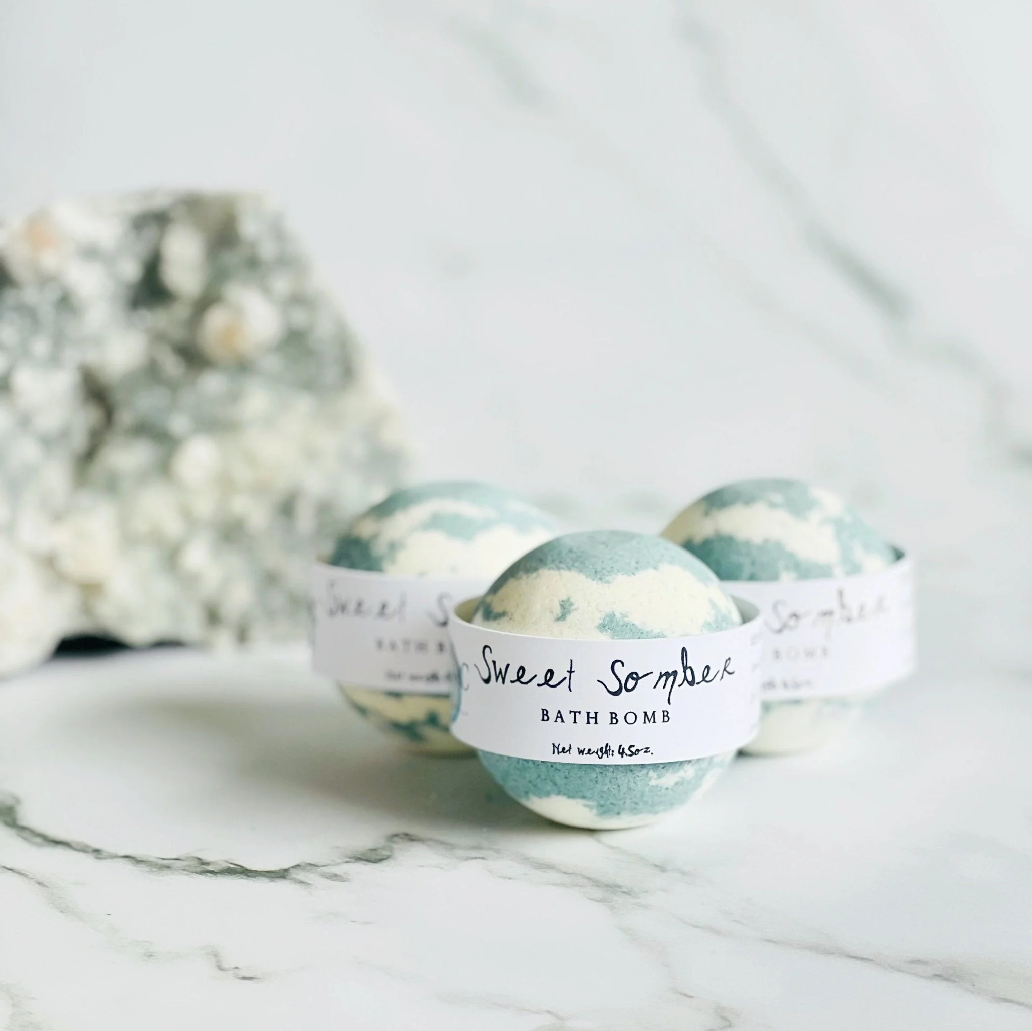 Sweet Somber Bath Bomb – Ylang Ylang, Jasmine & Lavender 4.5oz/10oz - Image 2