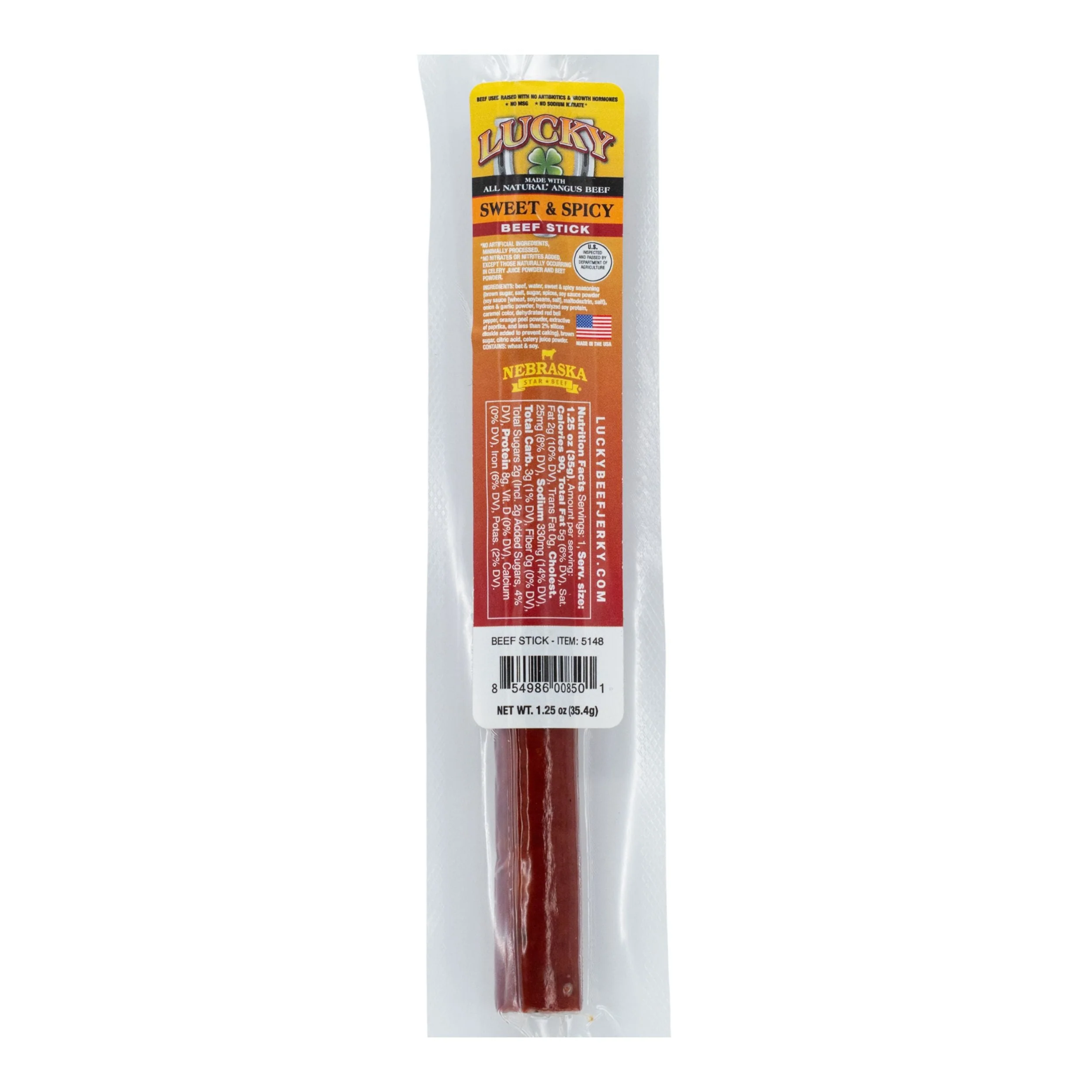 Sweet & Spicy Beef Stick | Pack of 48 | 1.25 oz | Nebraska Star Beef - Image 2