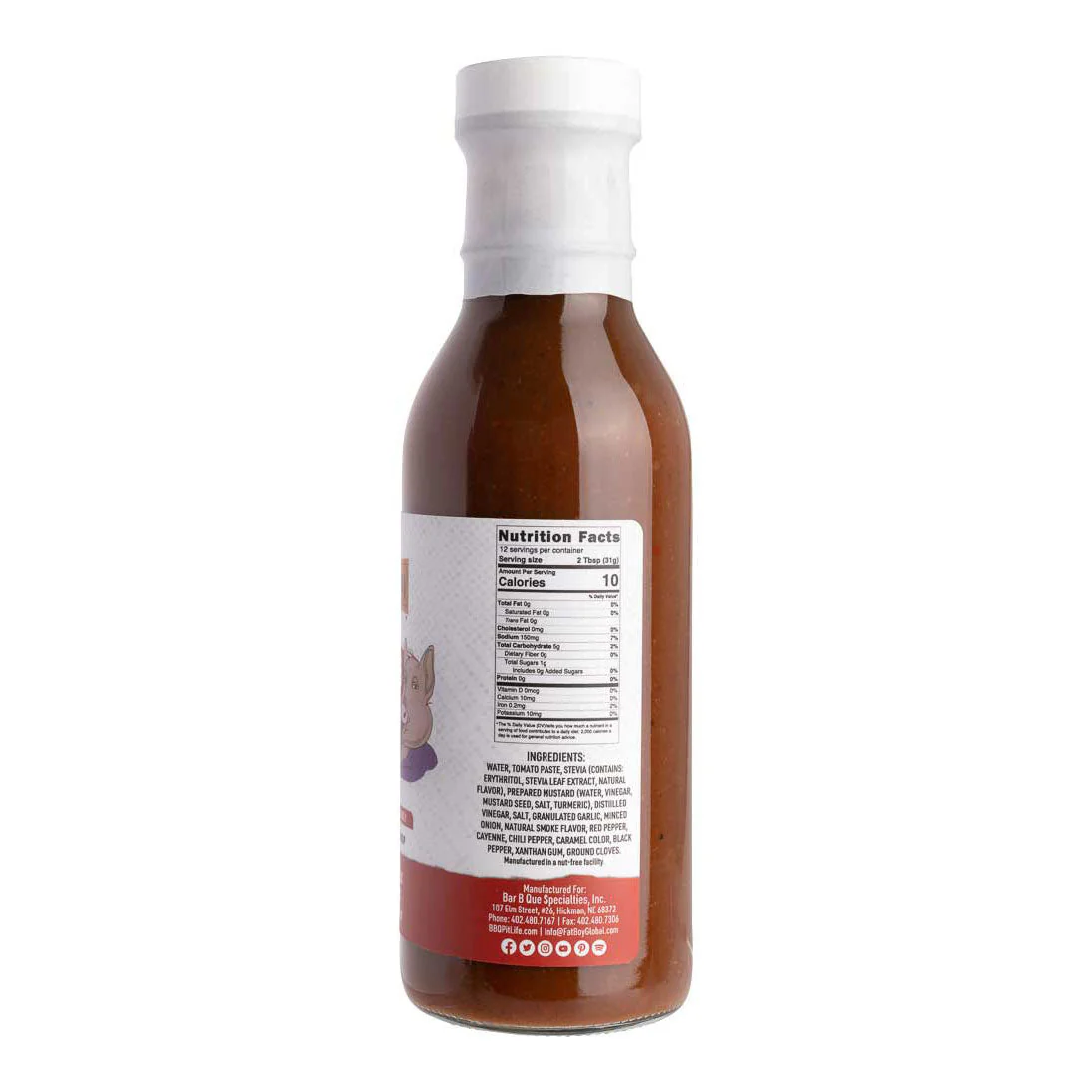 Swinewaush No Sugar Added Gluten Free Natural BBQ Sauce 13 oz - Image 2