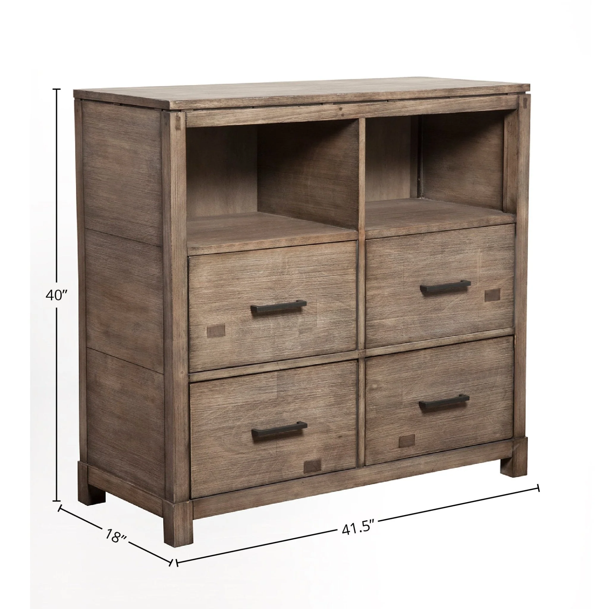 Sydney TV Media Chest, Weathered Grey - Image 6