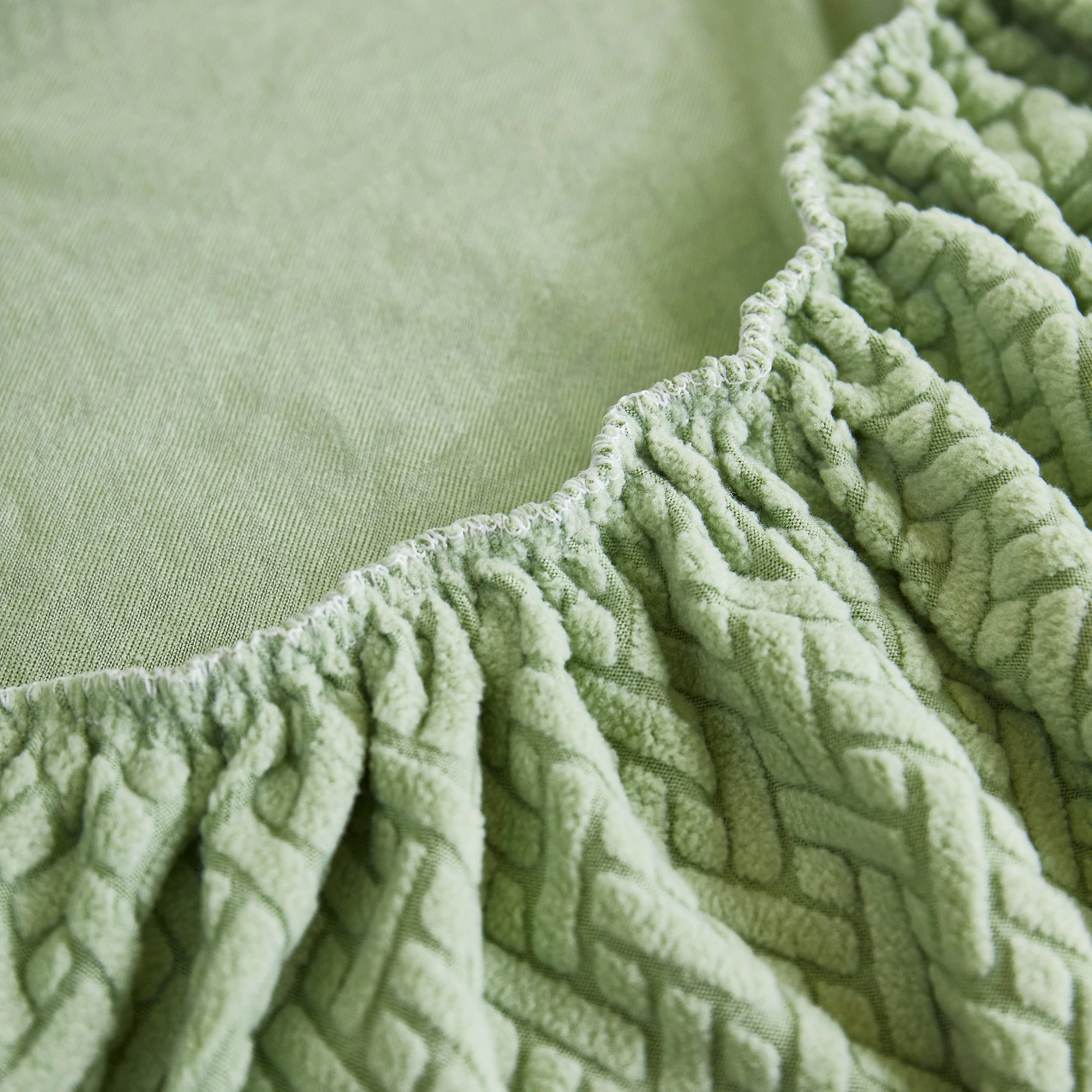 Tailored Sofa Cushion Covers Stretch Couch Seat Covers  with Skirt for Sectional Sofas - Image 85
