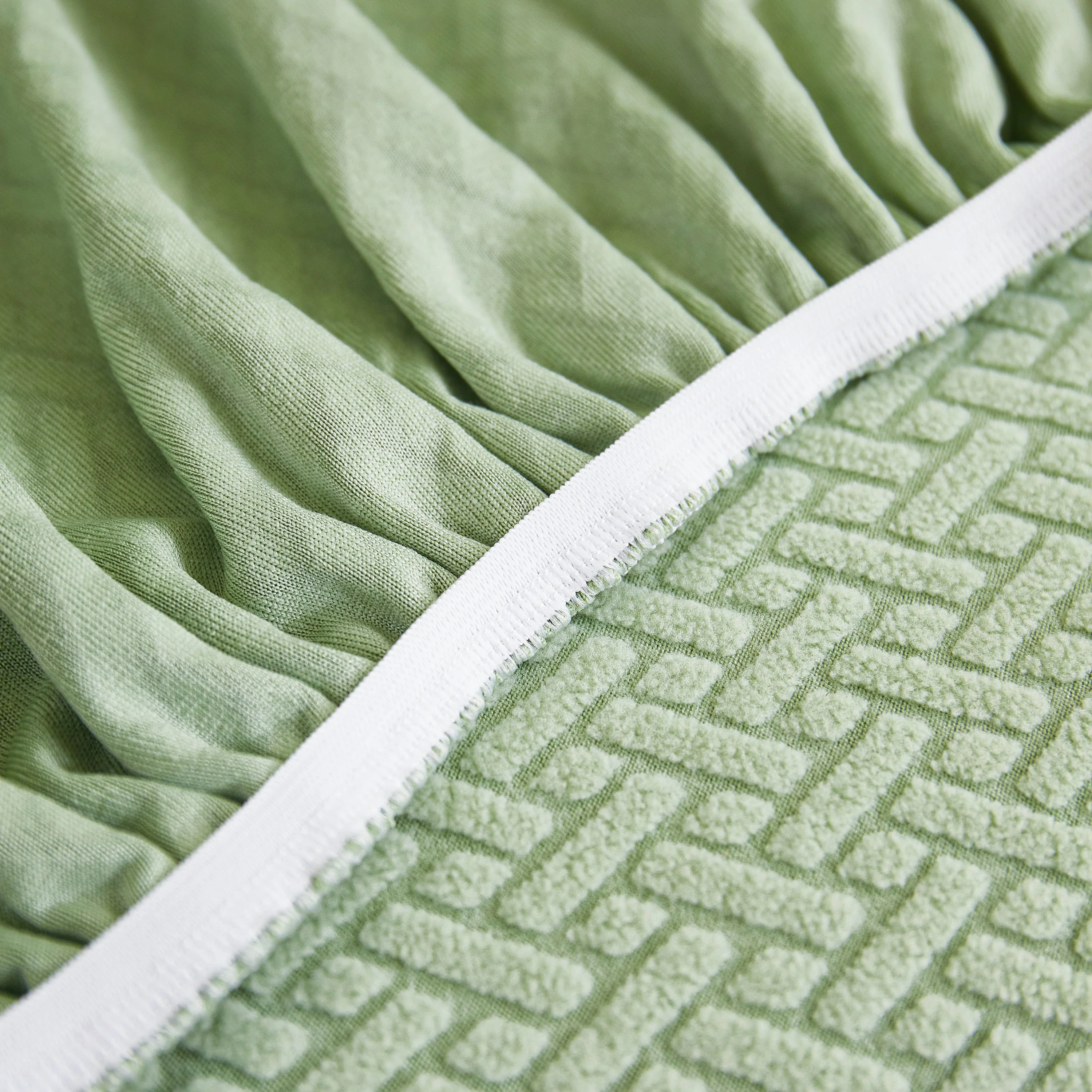 Tailored Sofa Cushion Covers Stretch Couch Seat Covers  with Skirt for Sectional Sofas - Image 86