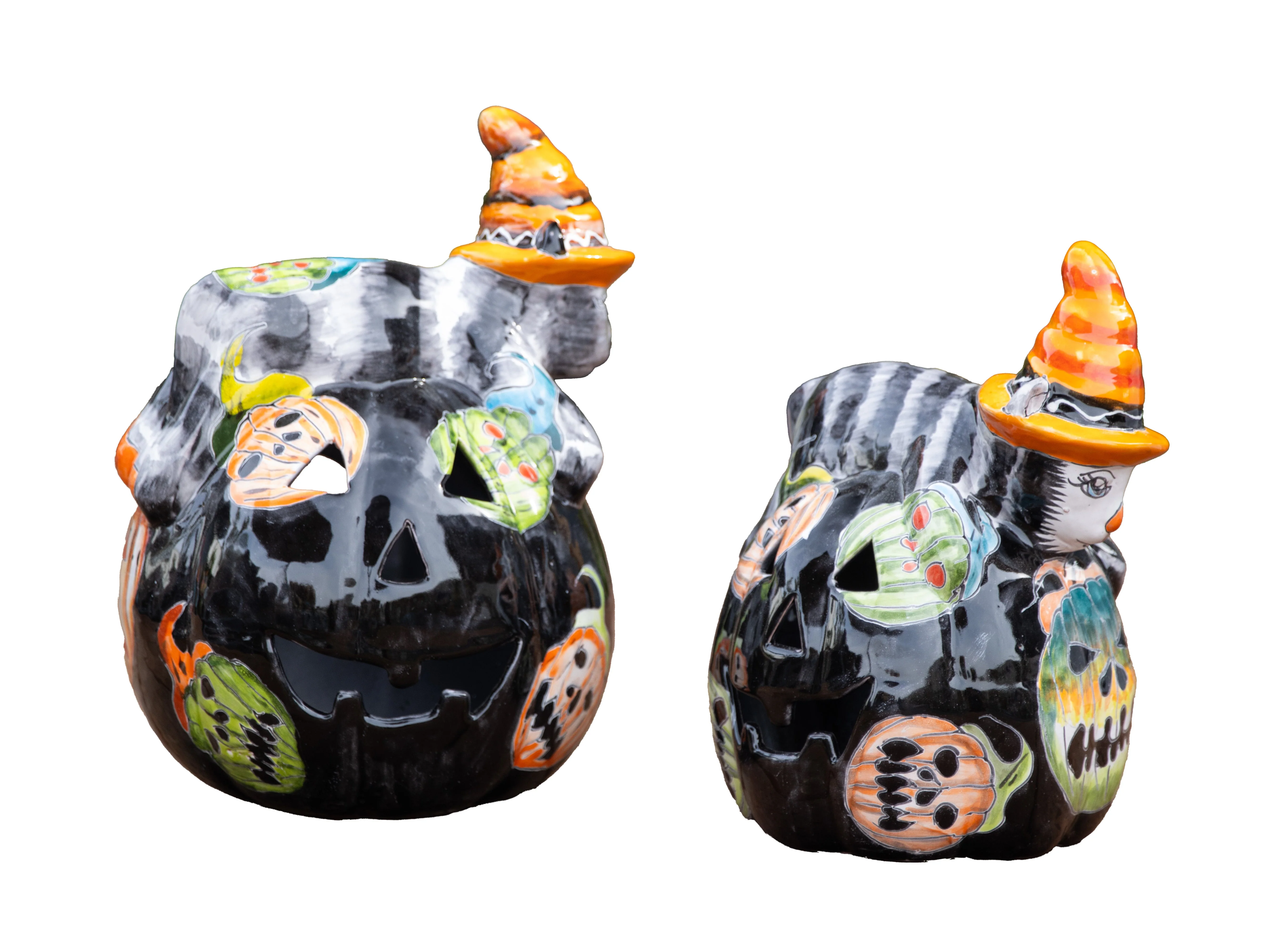 Talavera Cat on Pumpkin 16" - Image 4