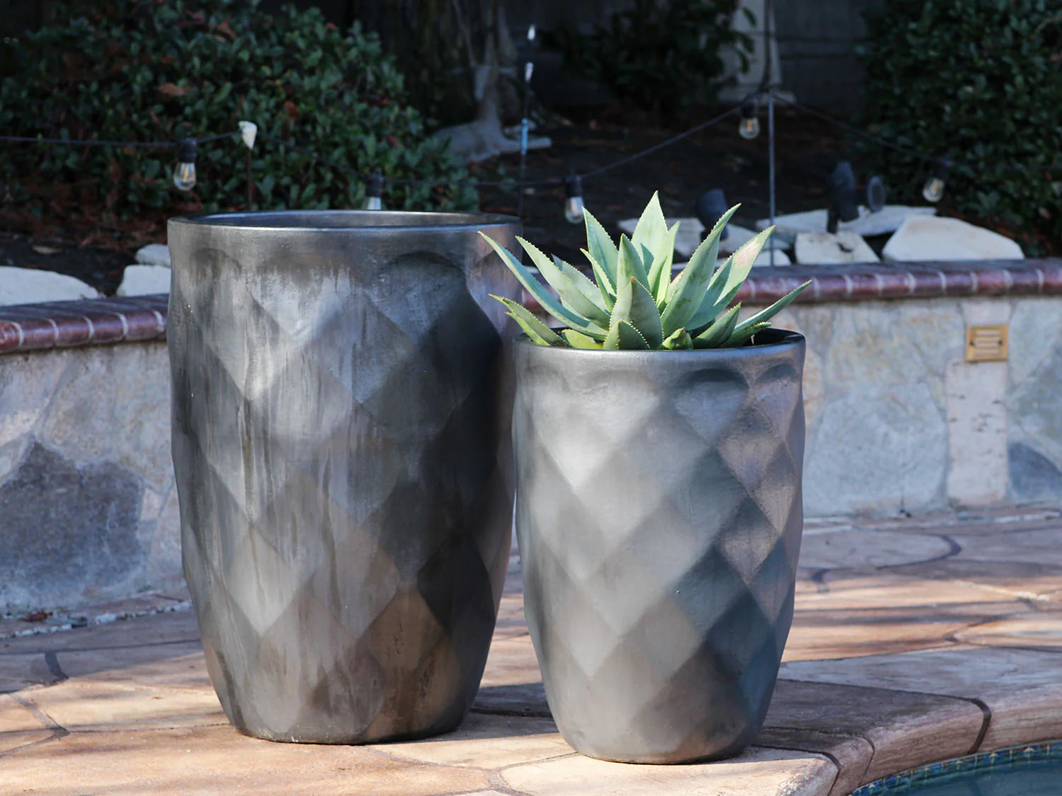 Tall Diamond Planter - Set of 2 By Plantatorem - Image 5