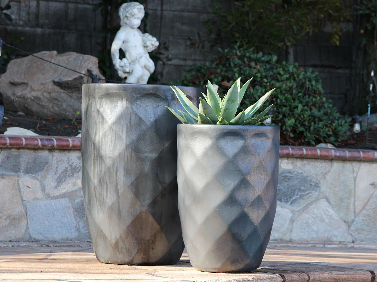 Tall Diamond Planter - Set of 2 By Plantatorem - Image 6