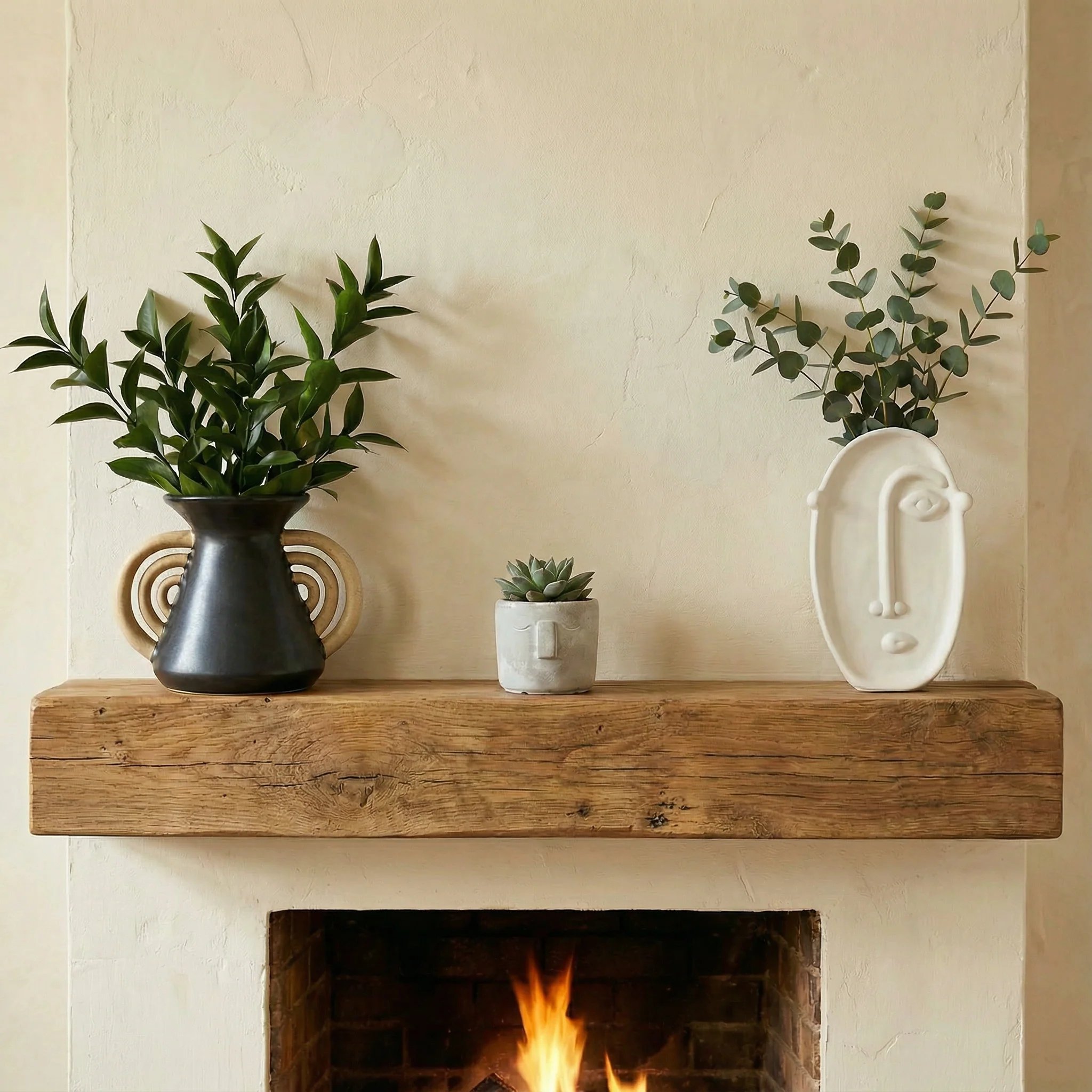 Tall Face Ceramic Pot | Decorative Planter for Succulents & Flowers | 7.5" Tall - Image 5