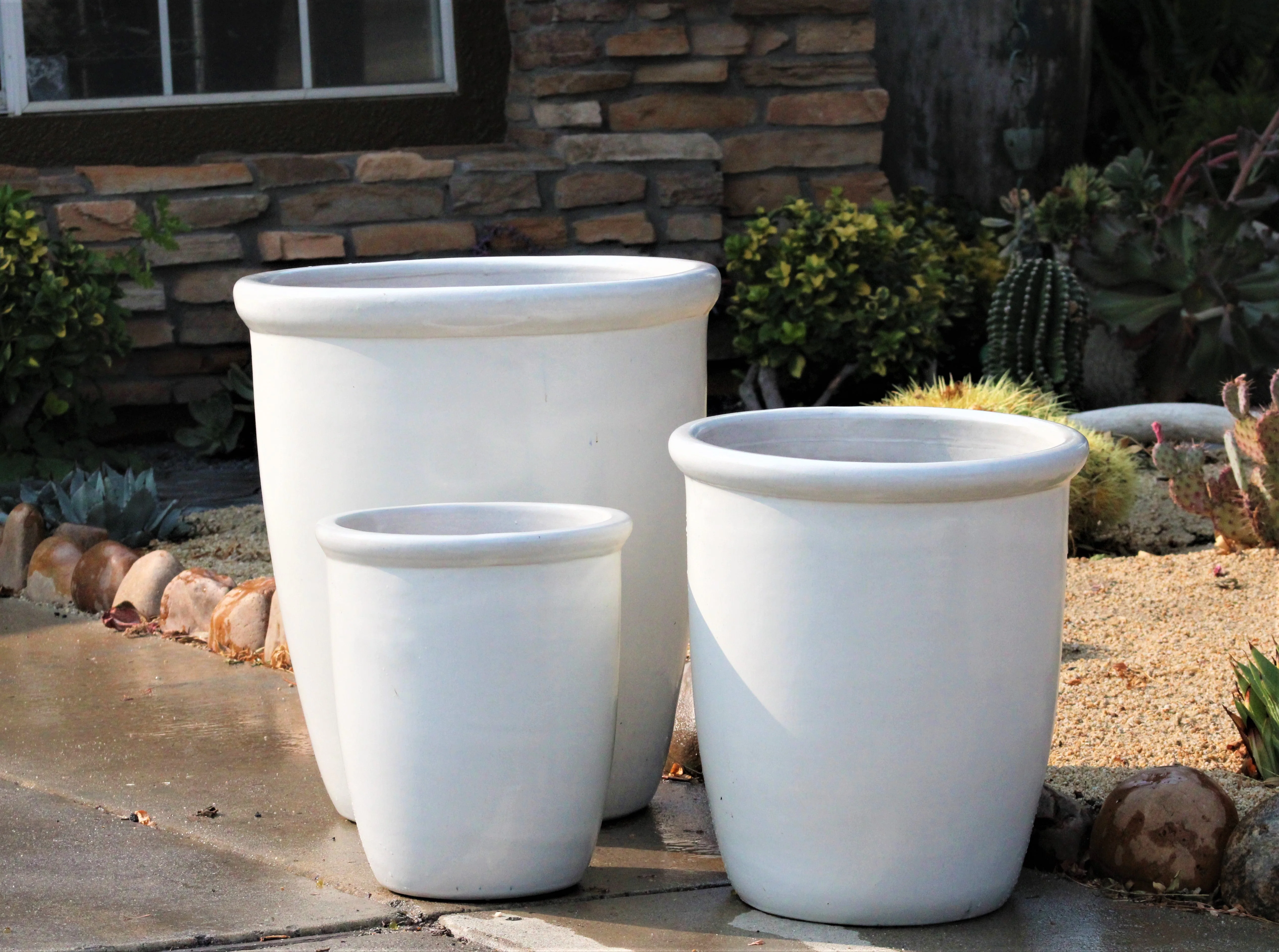 Tall Garden Pot - Set of 3 By Plantatorem - Image 3