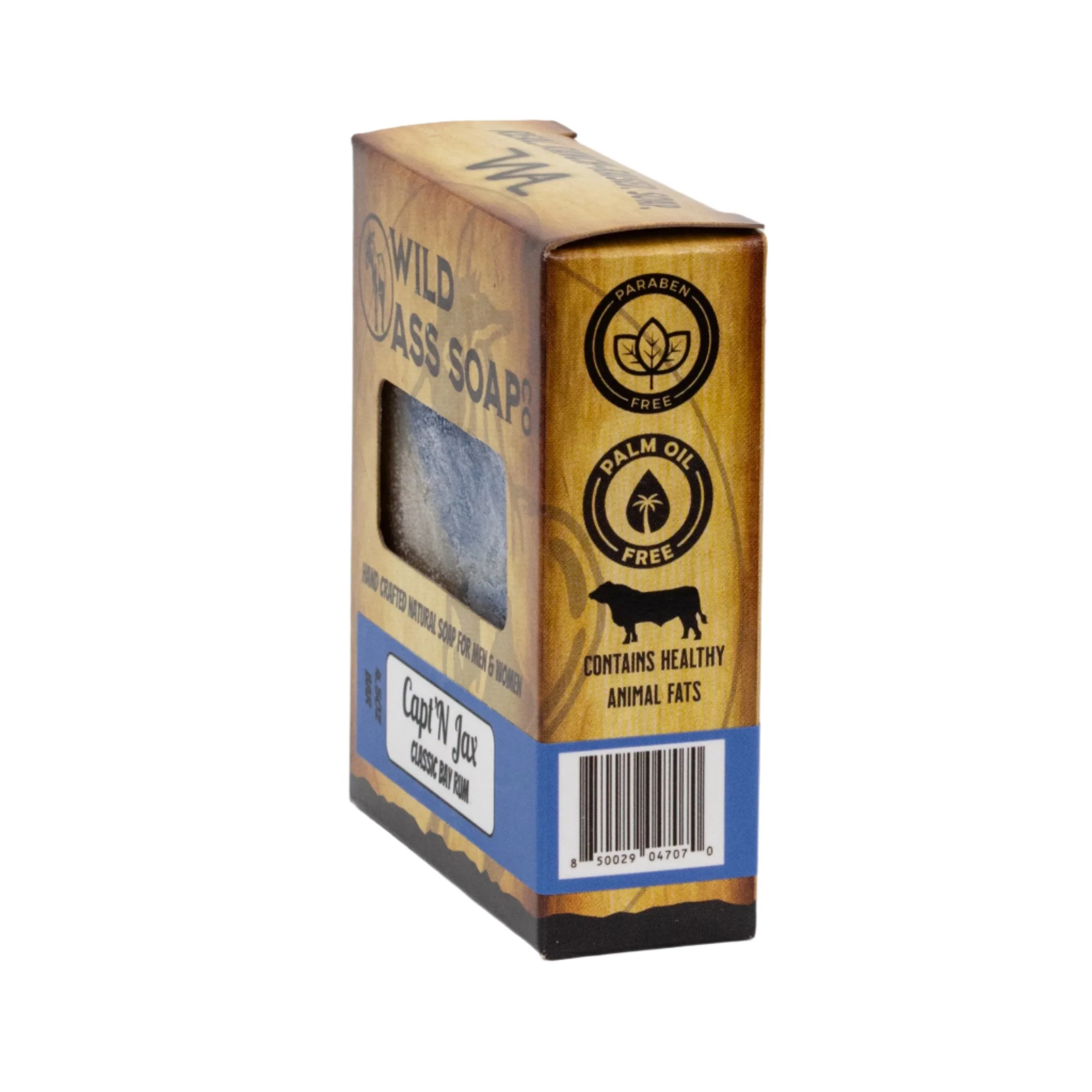 Tallow Bar Soap | Capt'N Jax Scent | Pack of 3 | 4.5 oz | Palm Oil & Paraben Free | Wild Ass Soap Co - Image 3