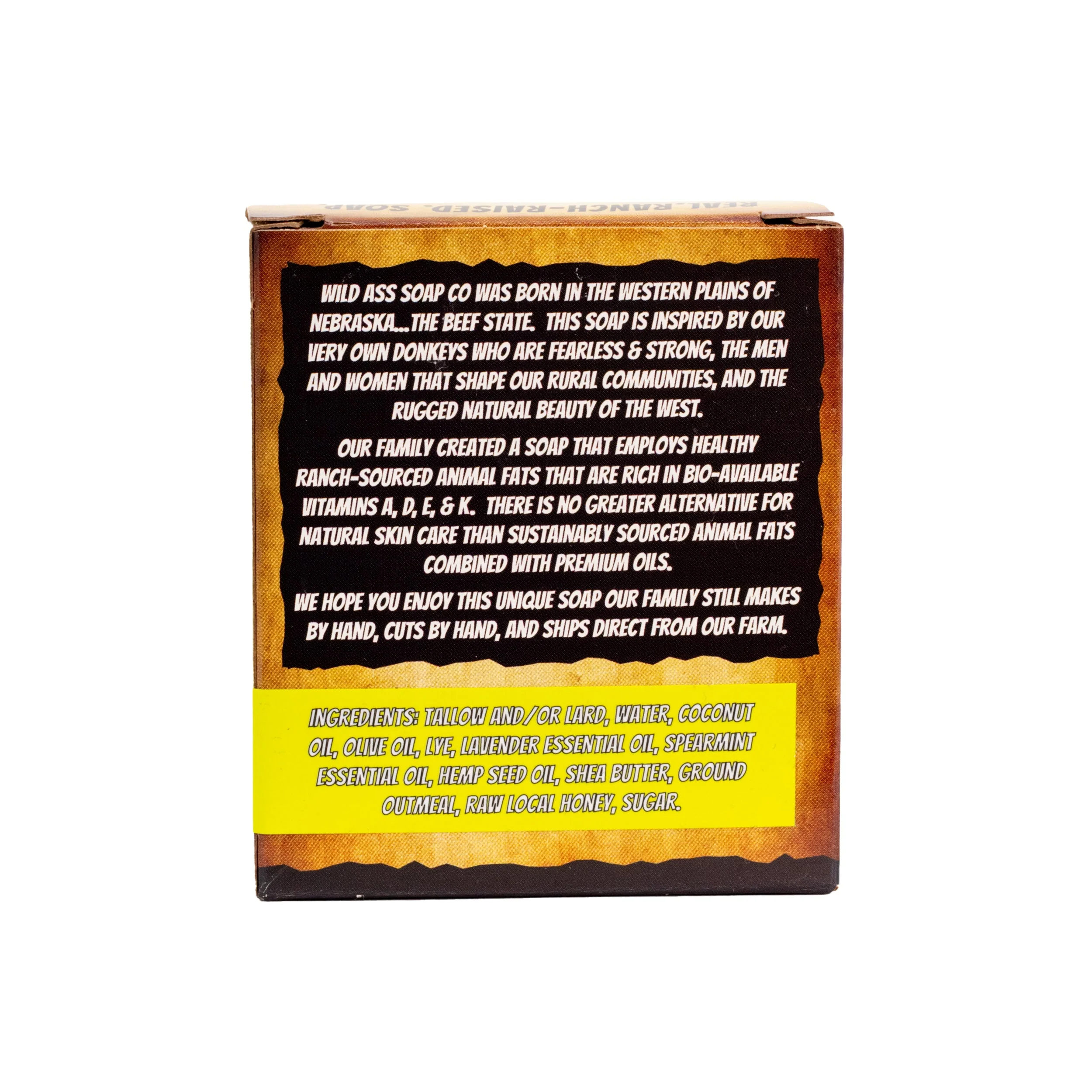 Tallow Bar Soap | Hay Honey Scent | Pack of 6 | 4.5 oz | Palm Oil & Paraben Free | Wild Ass Soap Co - Image 3