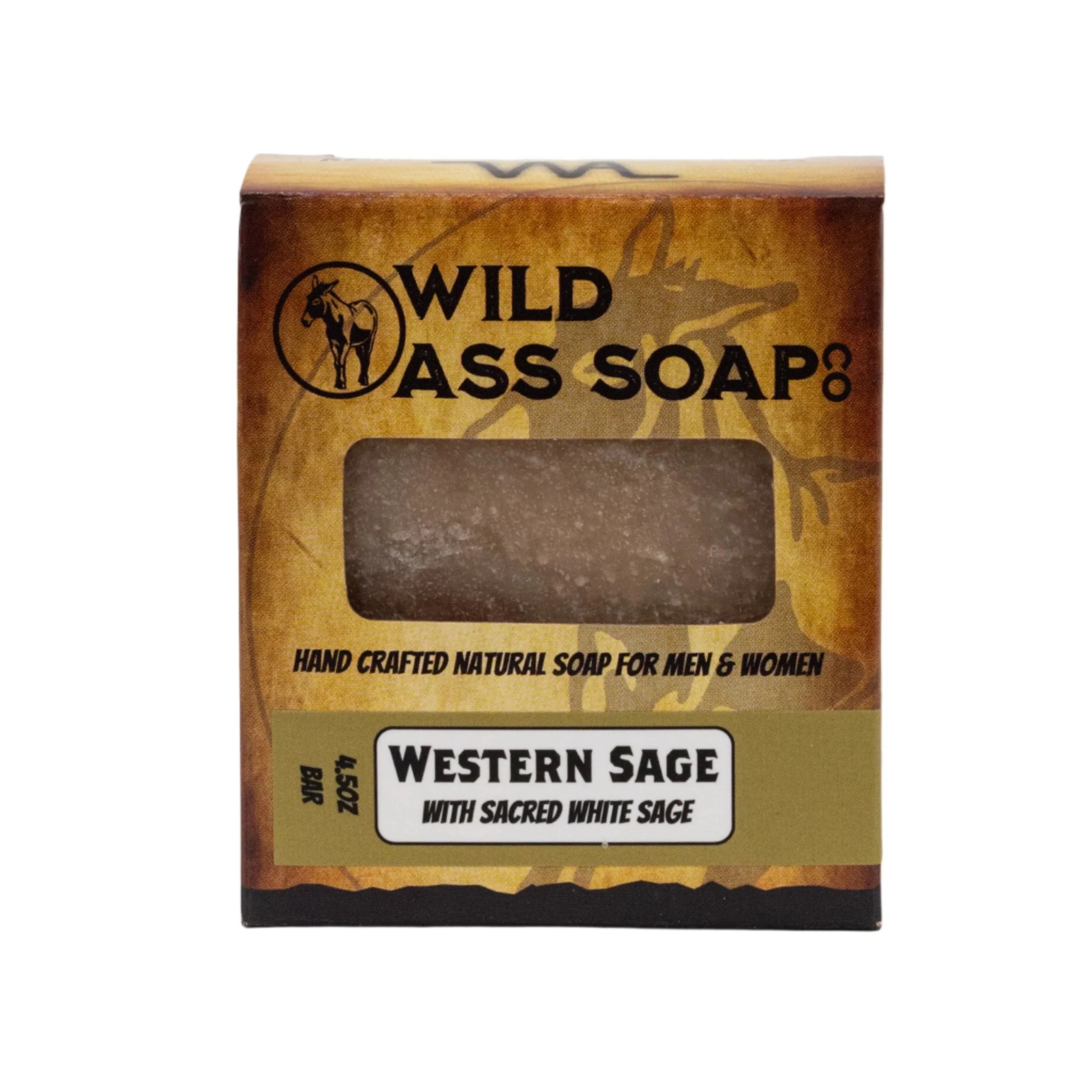 Tallow Bar Soap | Western Sage Scent | Pack of 6 | 4.5 oz | Palm Oil & Paraben Free | Wild Ass Soap Co - Image 2
