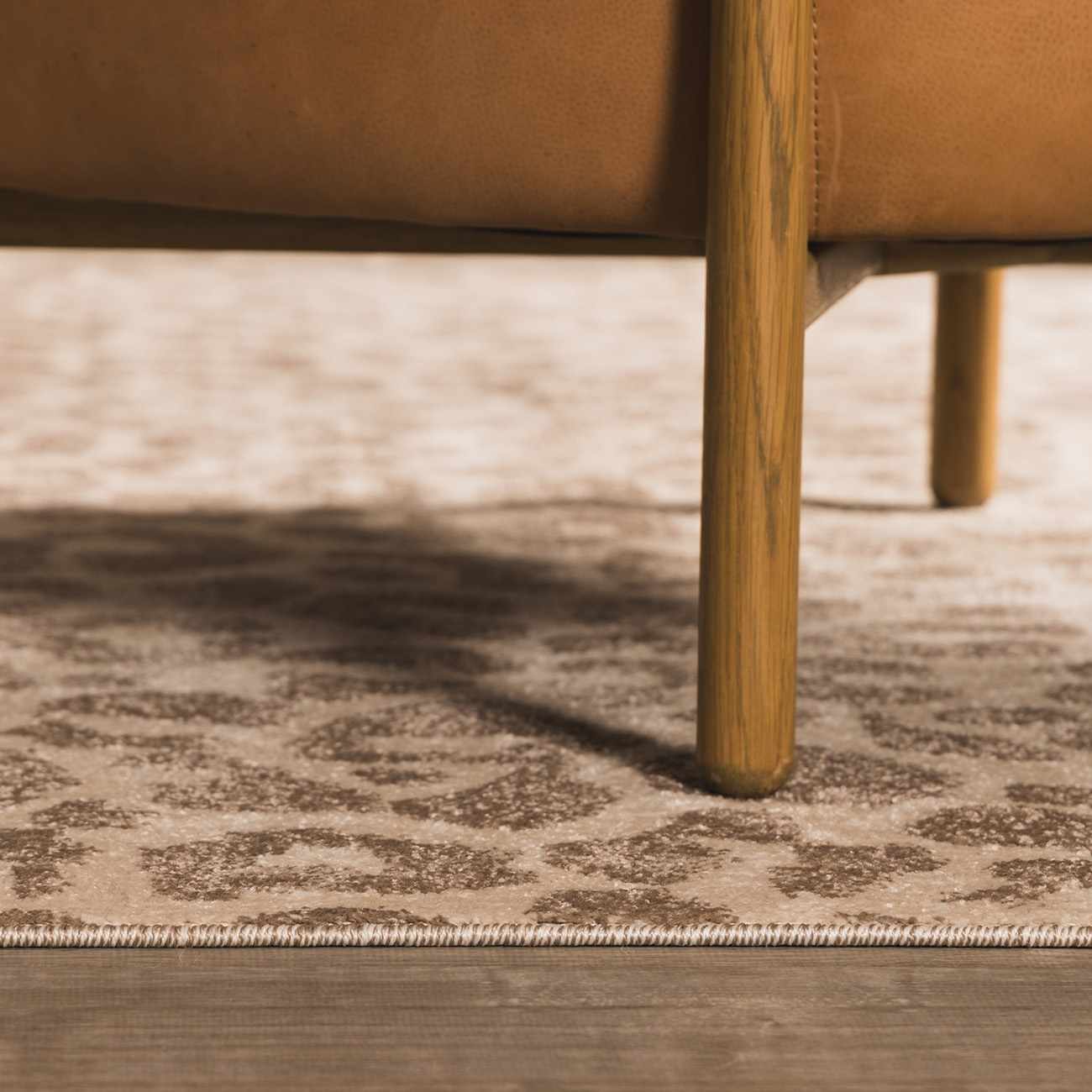 Tan Bonhill Leopard Print Area Rug - Image 9