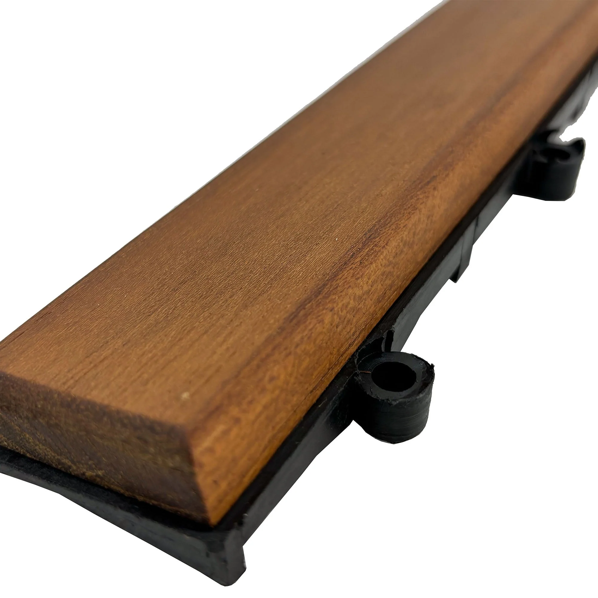 Teak Interlocking Tile End Pieces (Loop, Pin or Corner) - Image 3
