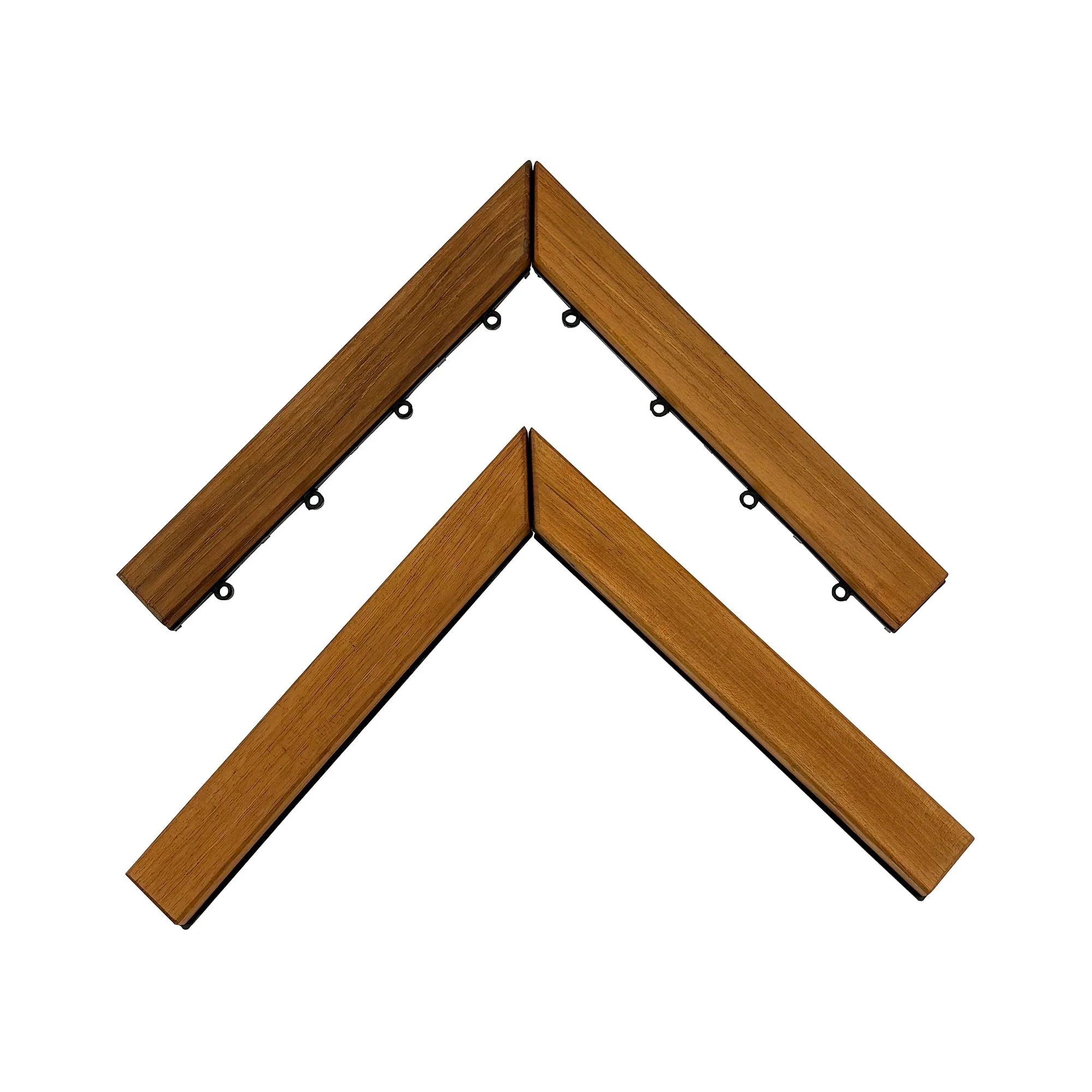 Teak Interlocking Tile End Pieces (Loop, Pin or Corner) - Image 6