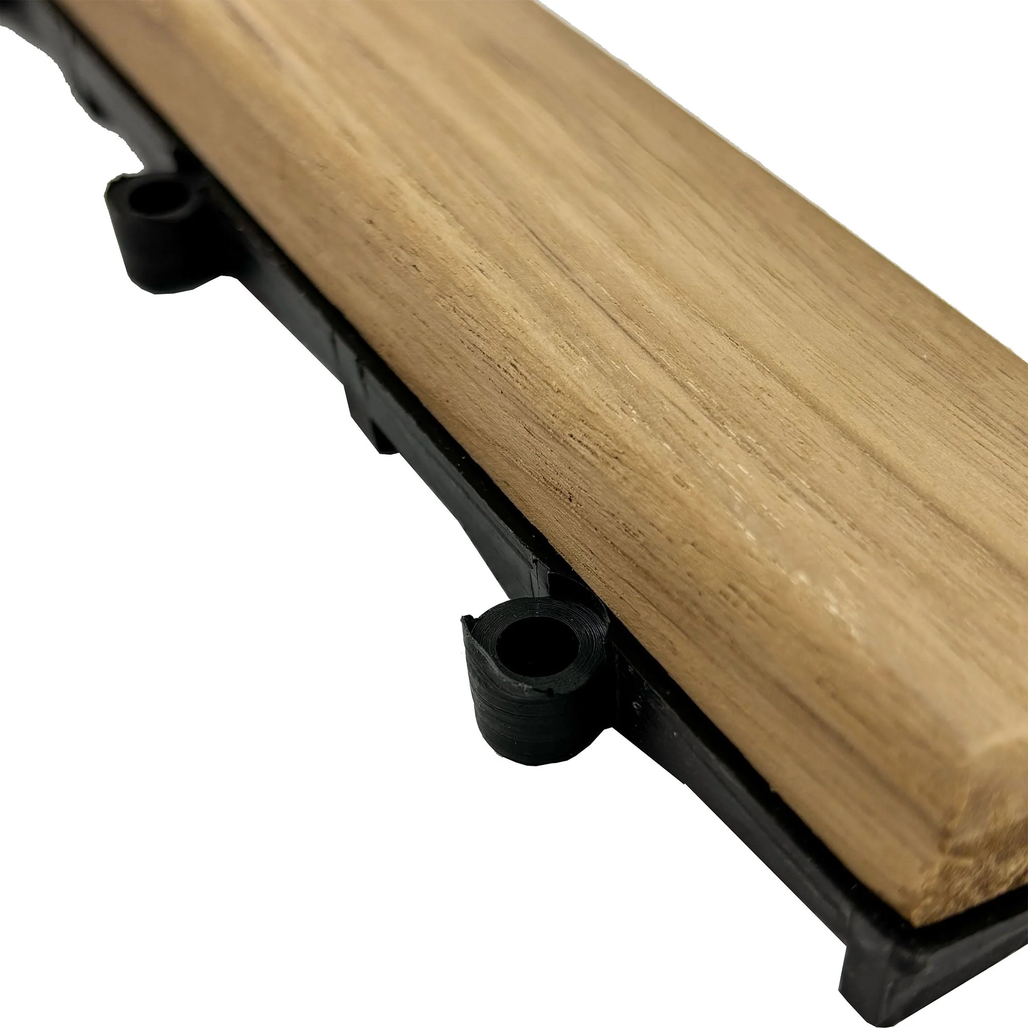Teak Interlocking Tile End Pieces (Loop, Pin or Corner) - Image 7