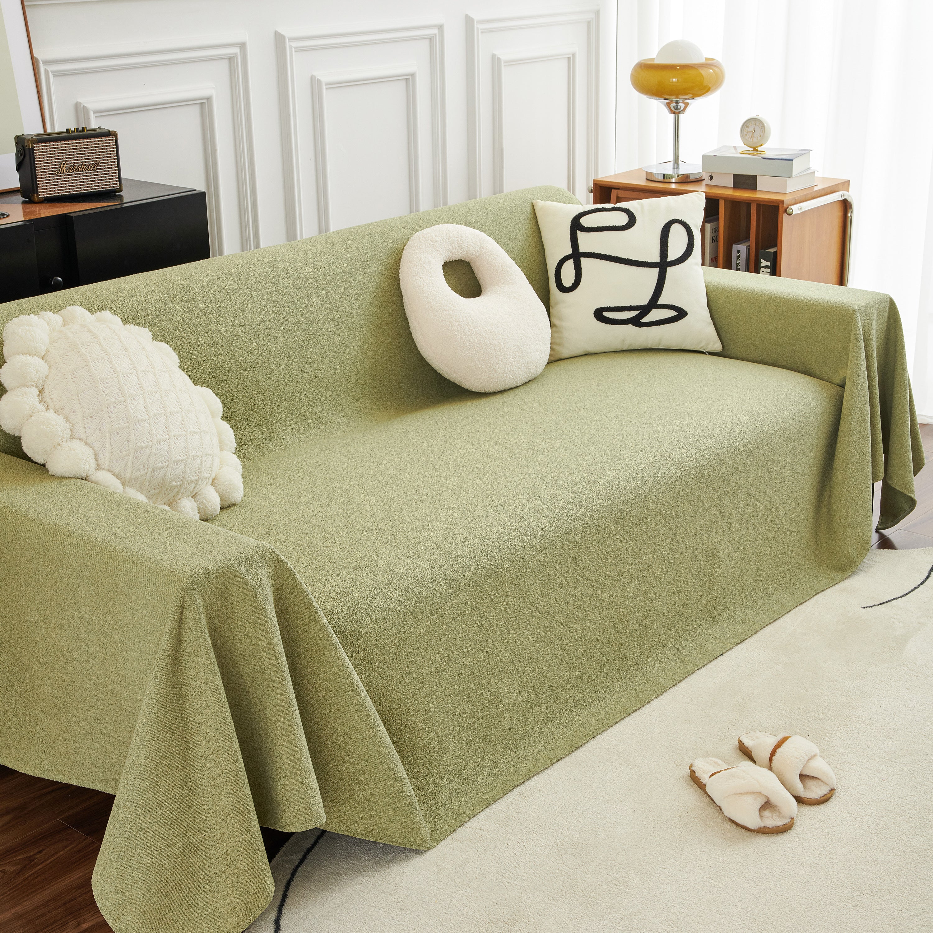 Teddy Throw Blanket and Stylish Slipcover for Couch, Waterproof Sofa Cover for Pets - Image 16