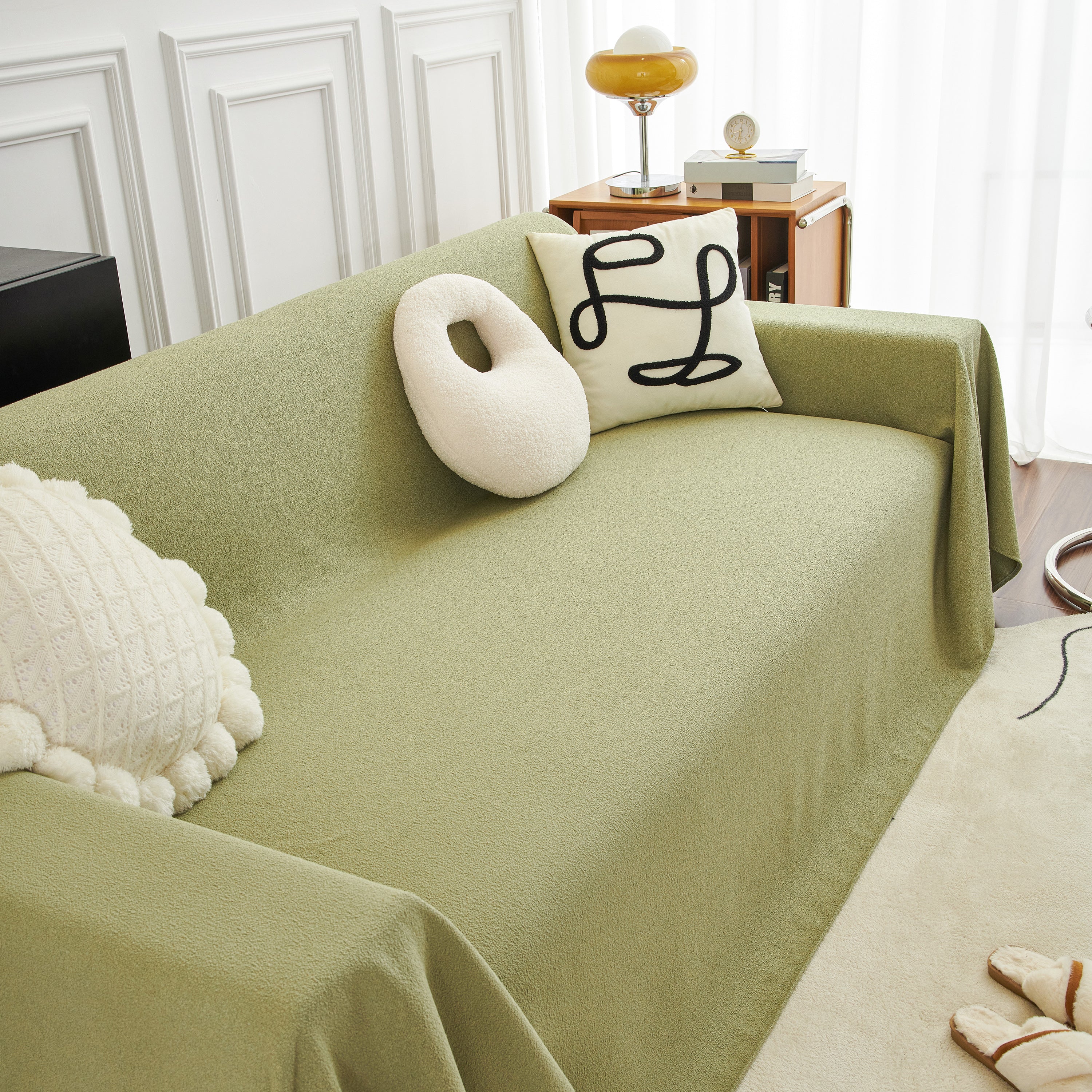 Teddy Throw Blanket and Stylish Slipcover for Couch, Waterproof Sofa Cover for Pets - Image 17
