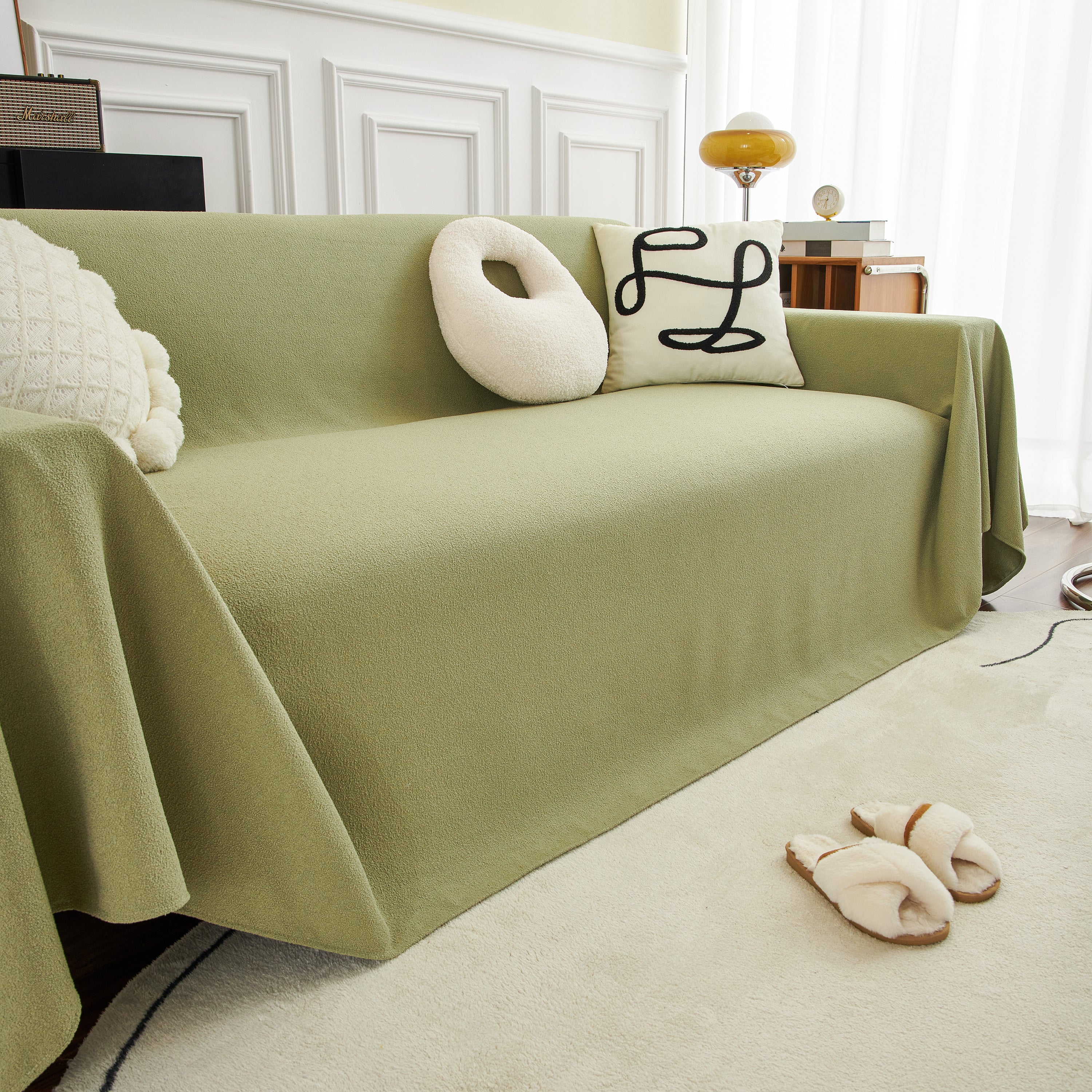 Teddy Throw Blanket and Stylish Slipcover for Couch, Waterproof Sofa Cover for Pets - Image 19