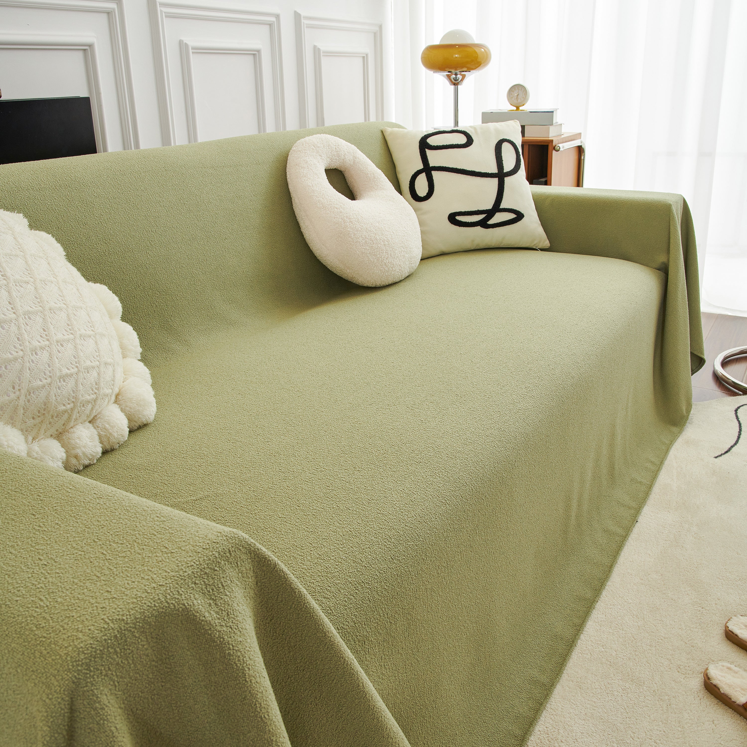 Teddy Throw Blanket and Stylish Slipcover for Couch, Waterproof Sofa Cover for Pets - Image 22