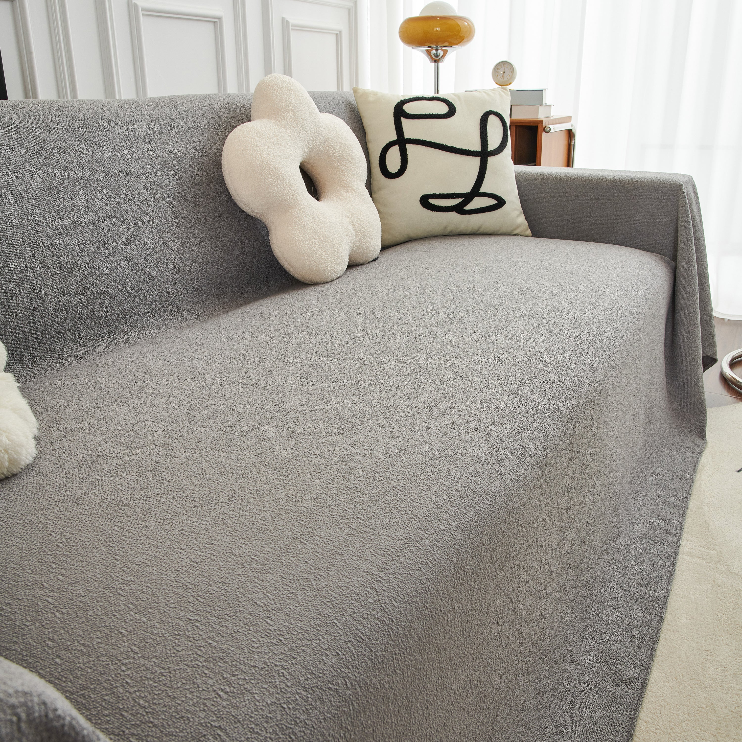 Teddy Throw Blanket and Stylish Slipcover for Couch, Waterproof Sofa Cover for Pets - Image 26