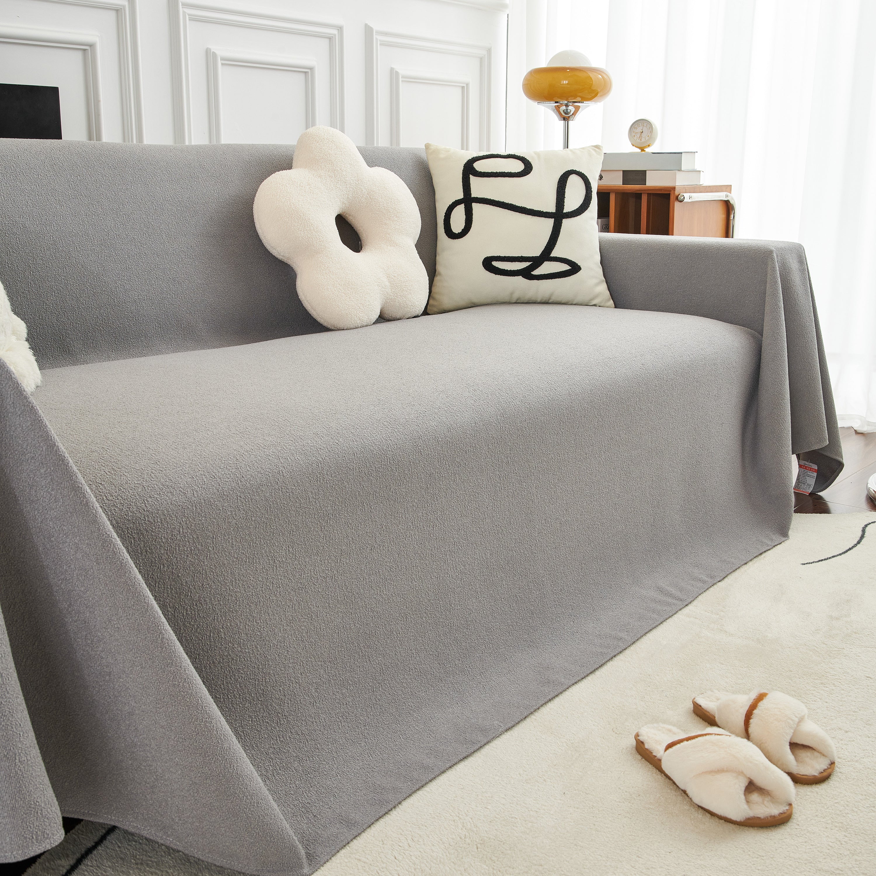 Teddy Throw Blanket and Stylish Slipcover for Couch, Waterproof Sofa Cover for Pets - Image 33