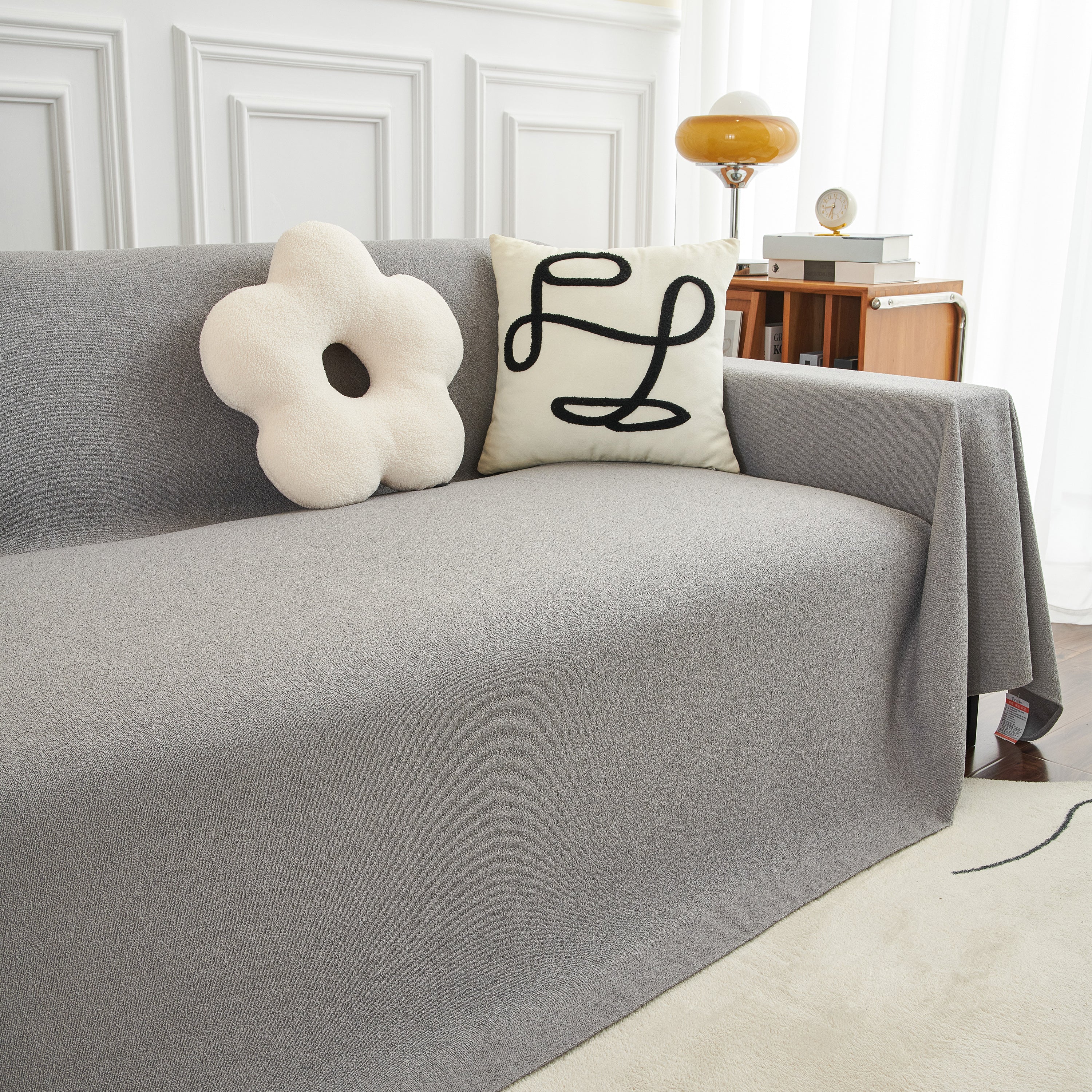 Teddy Throw Blanket and Stylish Slipcover for Couch, Waterproof Sofa Cover for Pets - Image 34