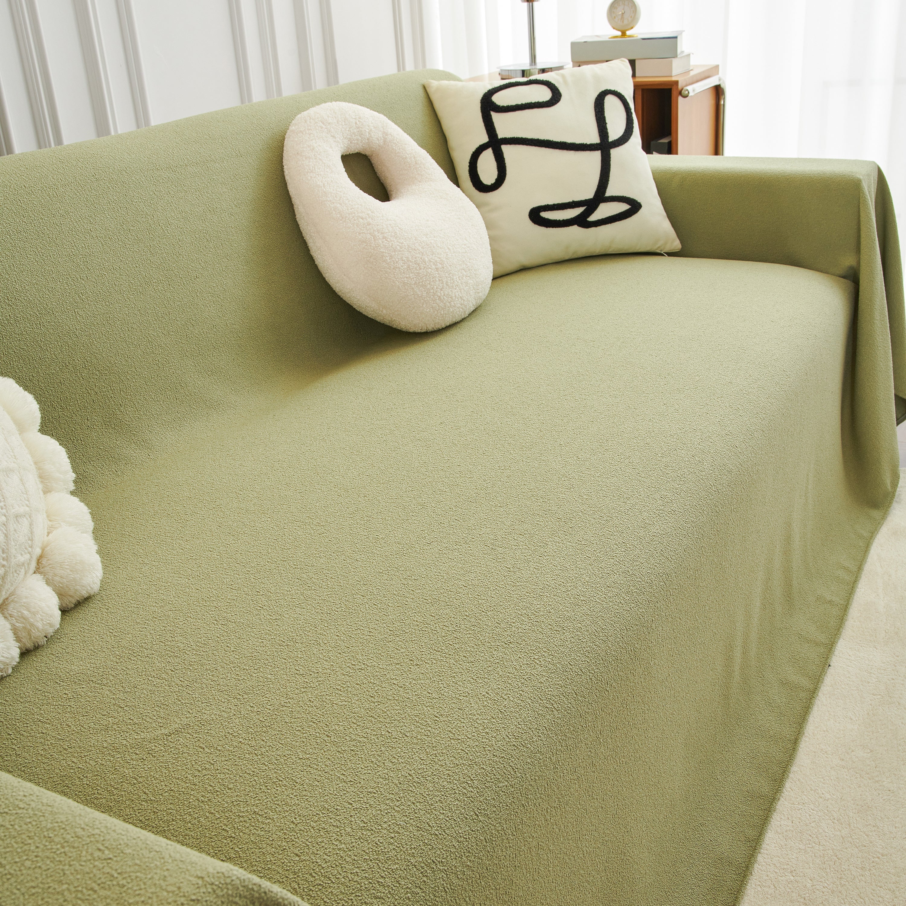 Teddy Throw Blanket and Stylish Slipcover for Couch, Waterproof Sofa Cover for Pets - Image 4