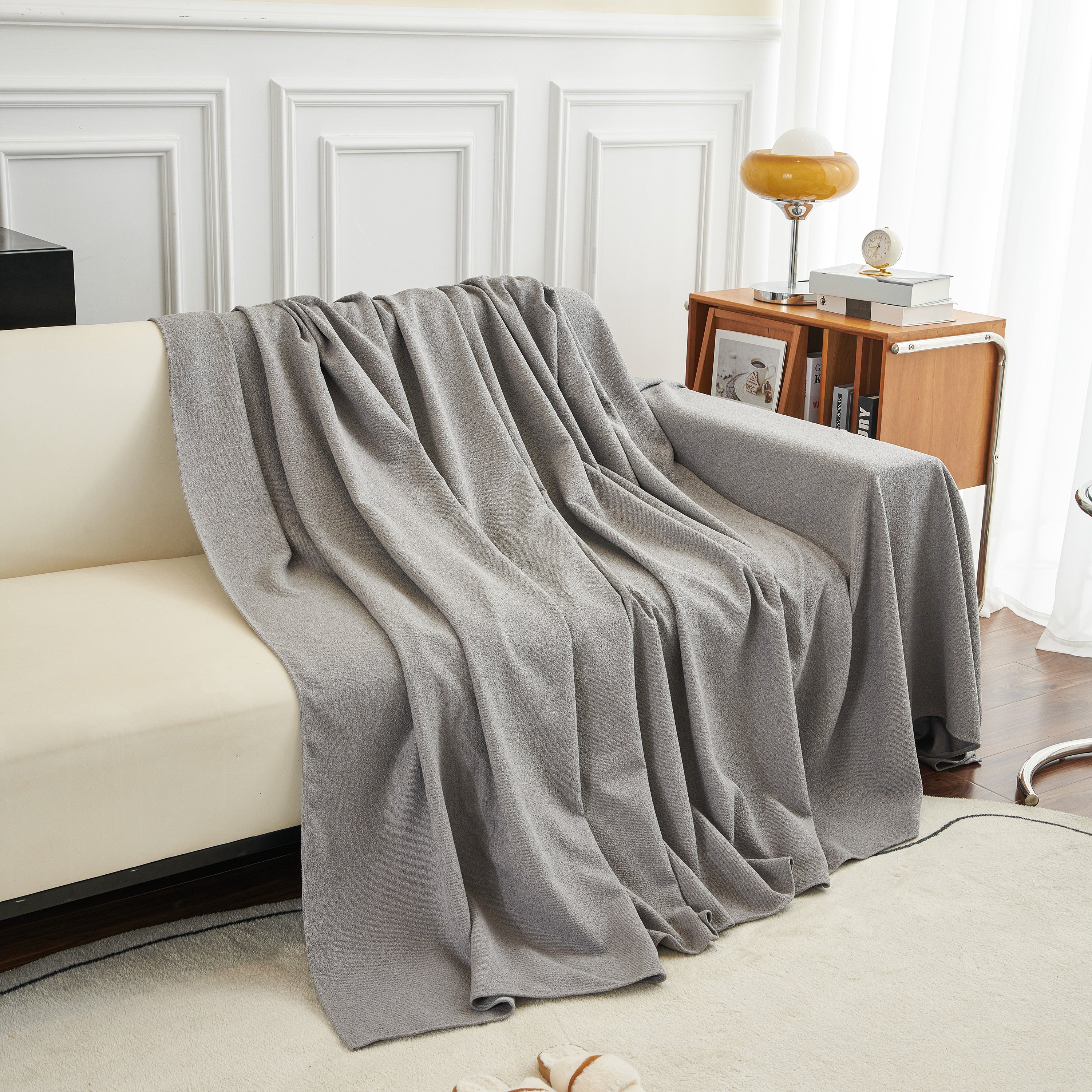 Teddy Throw Blanket and Stylish Slipcover for Couch, Waterproof Sofa Cover for Pets - Image 41