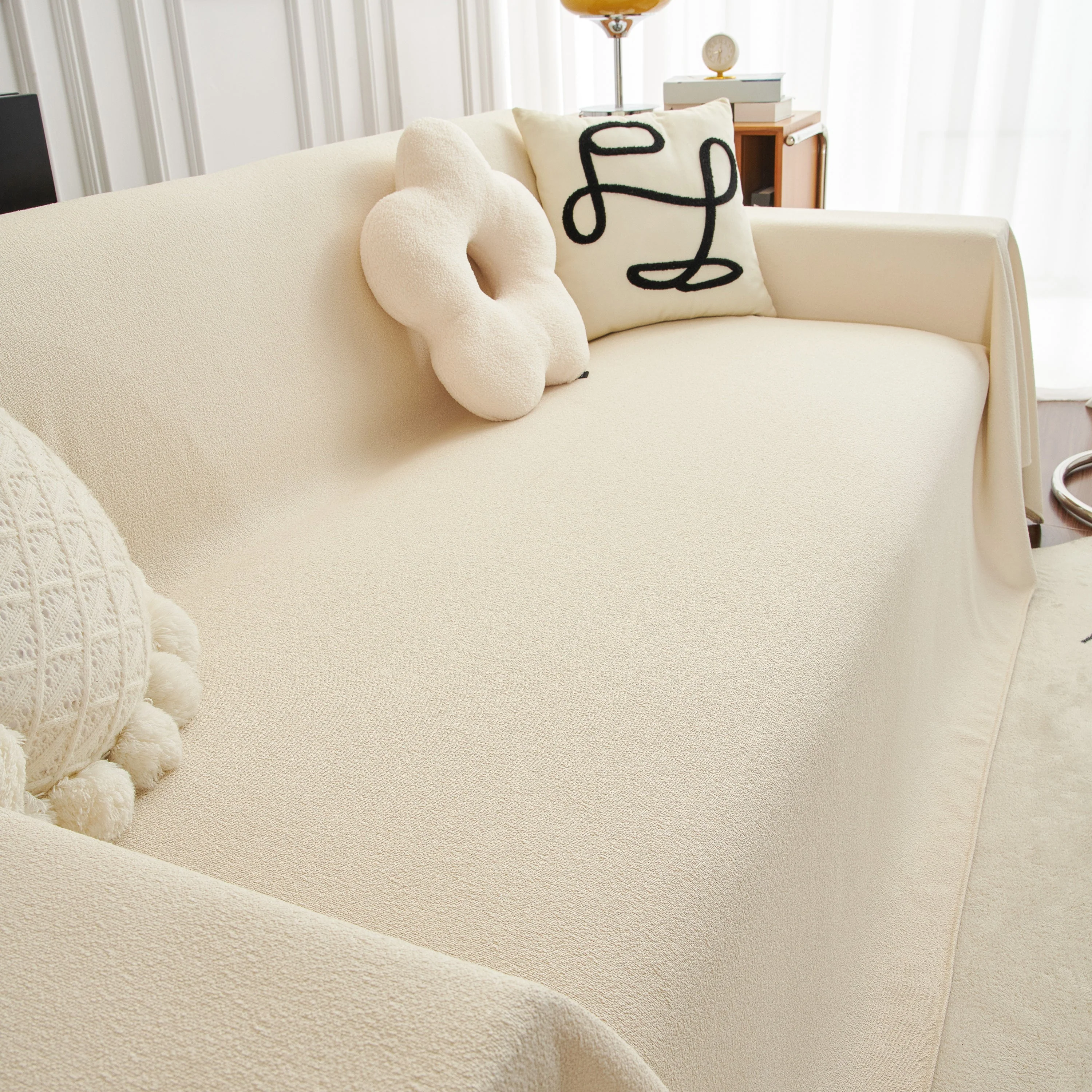 Teddy Throw Blanket and Stylish Slipcover for Couch, Waterproof Sofa Cover for Pets - Image 47