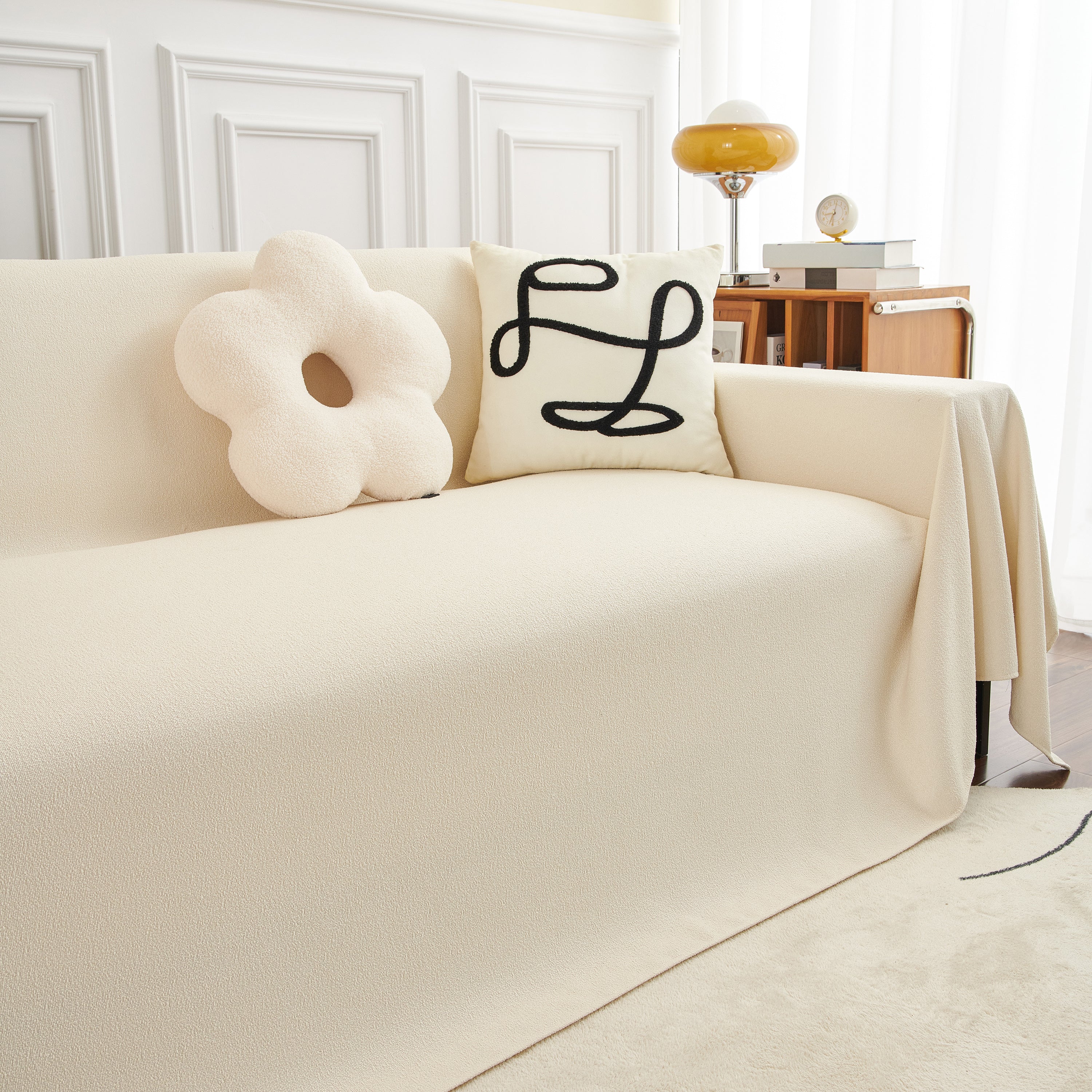 Teddy Throw Blanket and Stylish Slipcover for Couch, Waterproof Sofa Cover for Pets - Image 52