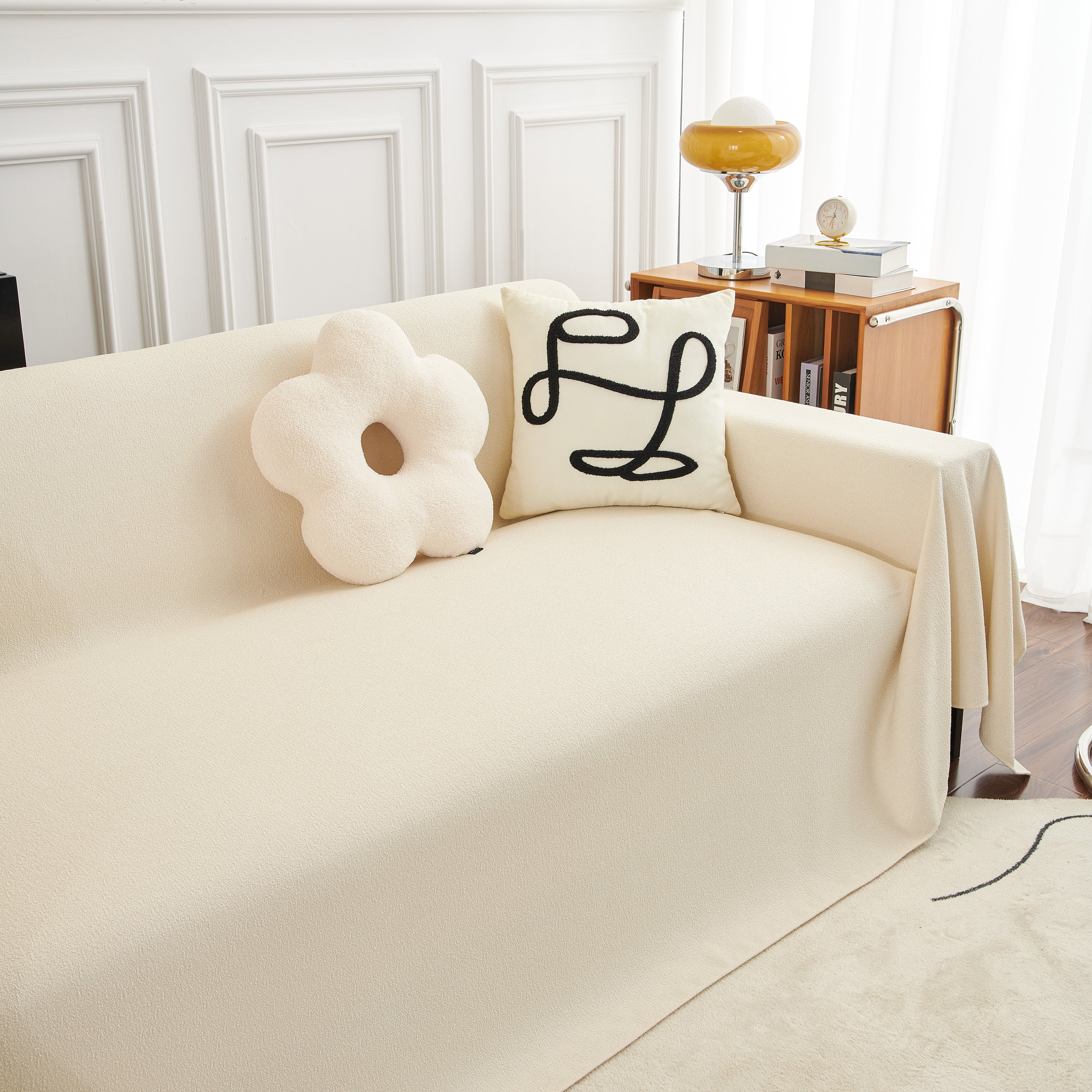 Teddy Throw Blanket and Stylish Slipcover for Couch, Waterproof Sofa Cover for Pets - Image 55