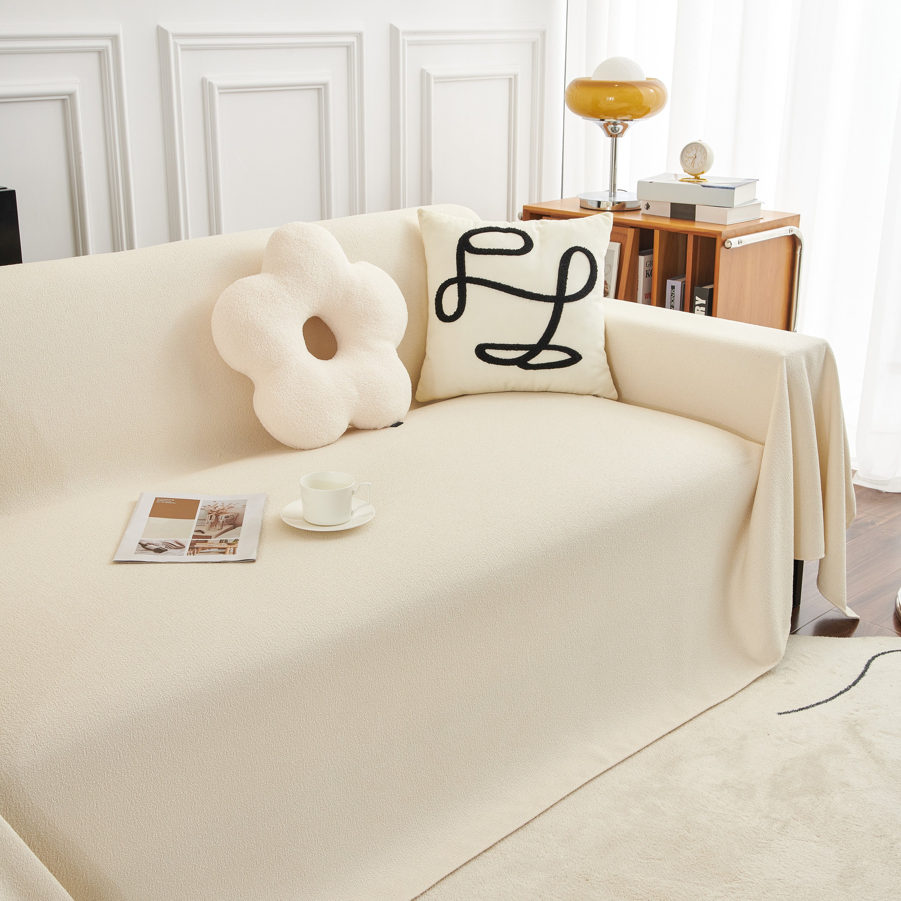 Teddy Throw Blanket and Stylish Slipcover for Couch, Waterproof Sofa Cover for Pets - Image 56