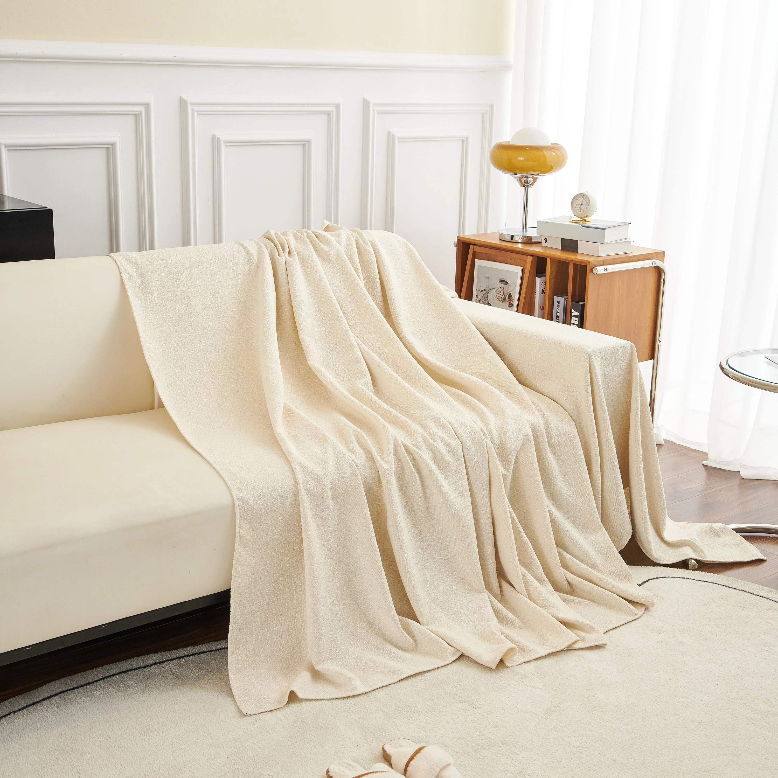 Teddy Throw Blanket and Stylish Slipcover for Couch, Waterproof Sofa Cover for Pets - Image 61