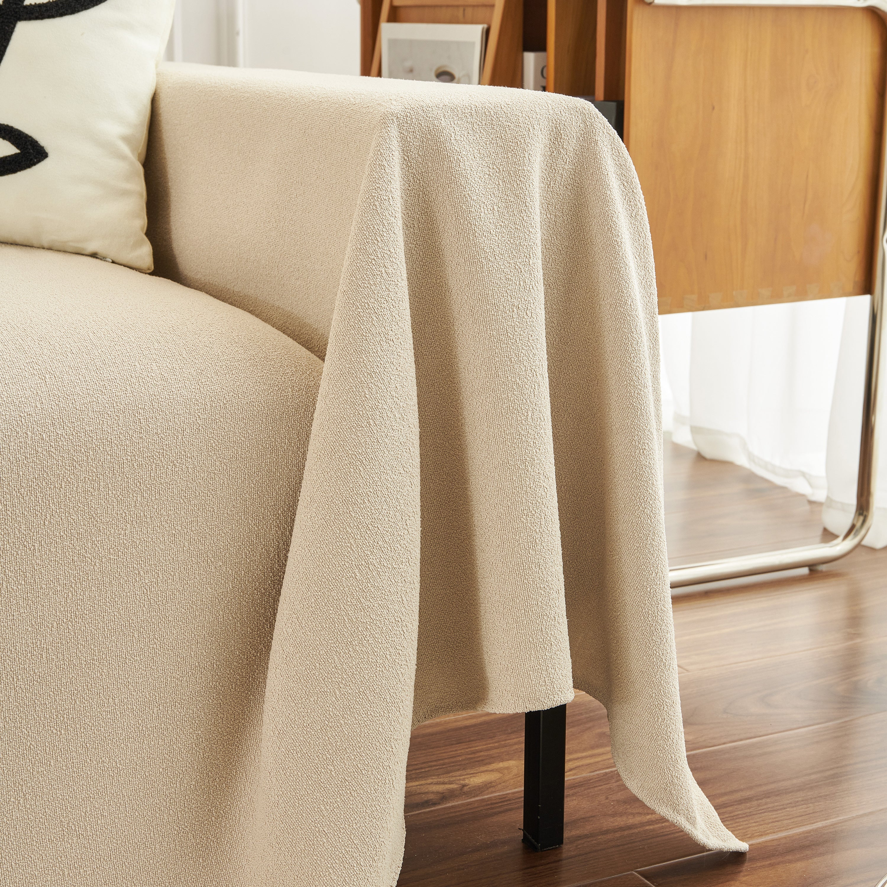 Teddy Throw Blanket and Stylish Slipcover for Couch, Waterproof Sofa Cover for Pets - Image 91