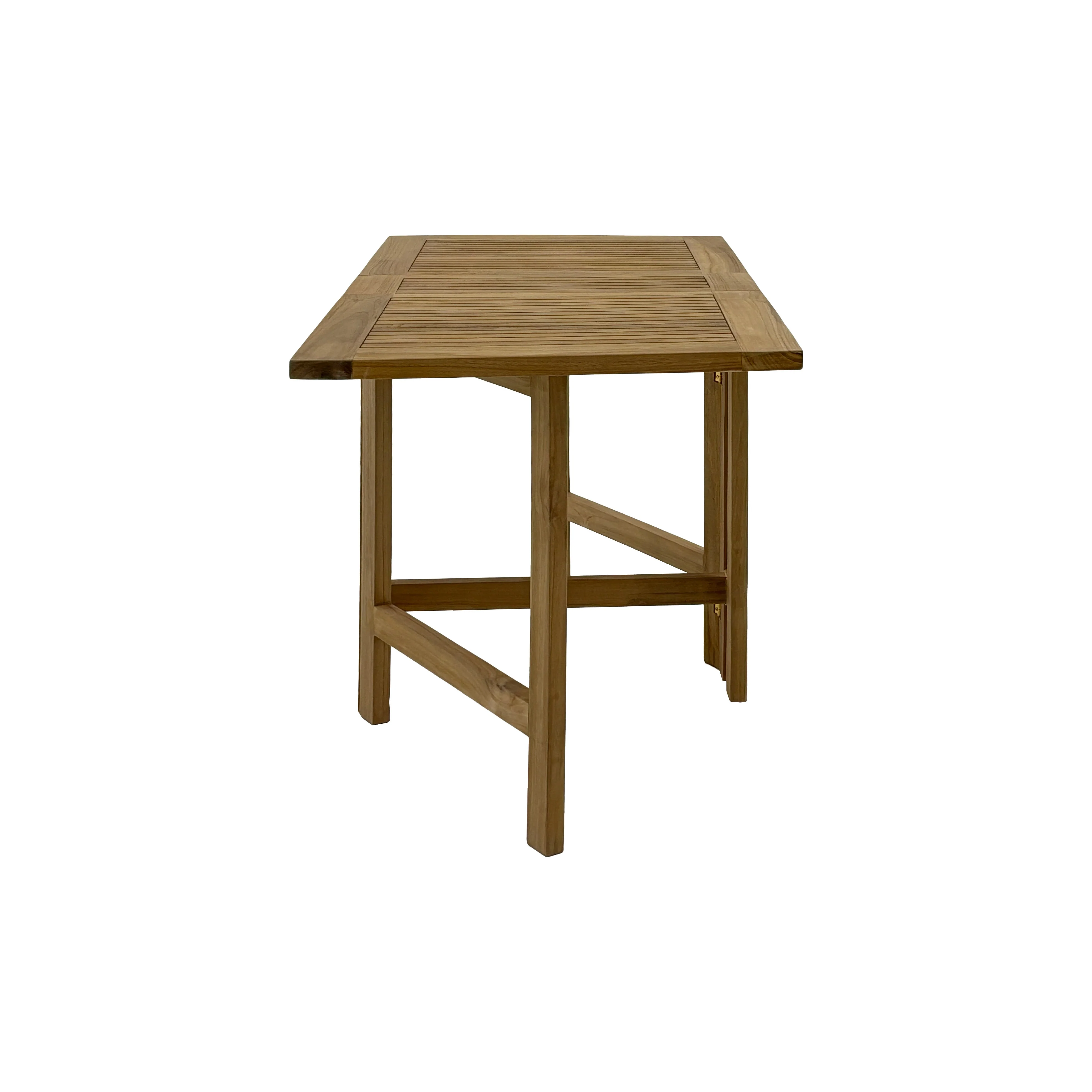 Telluride Natural Teak Rectangular Dual Folding Balcony Table - 51" - Image 5