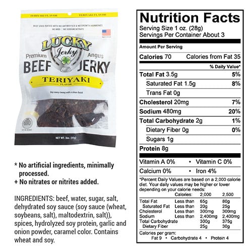 Teriyaki Beef Jerky | Pack of 3 | 3 oz | Nebraska Star Beef - Image 4
