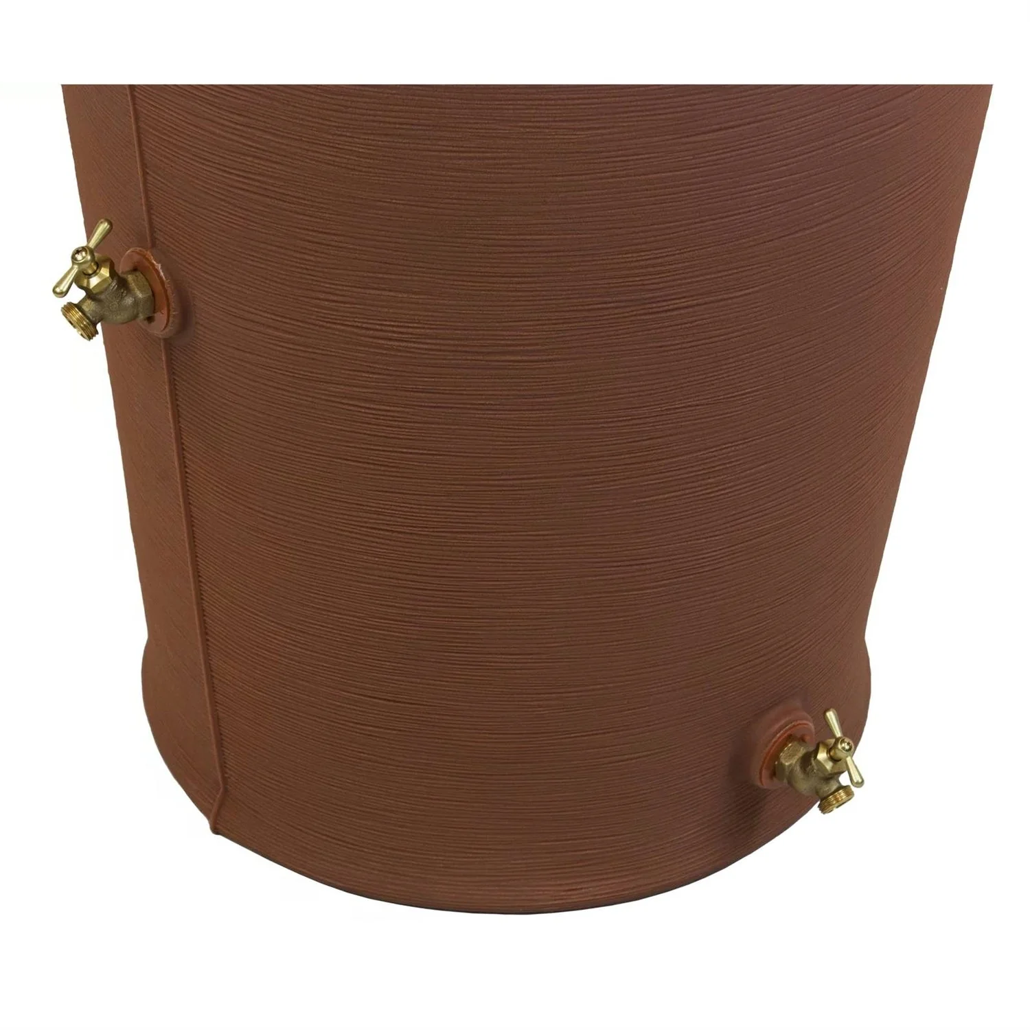 Terra Cotta 50-Gallon Plastic Urn Rain Barrel with Planter Top - Image 4