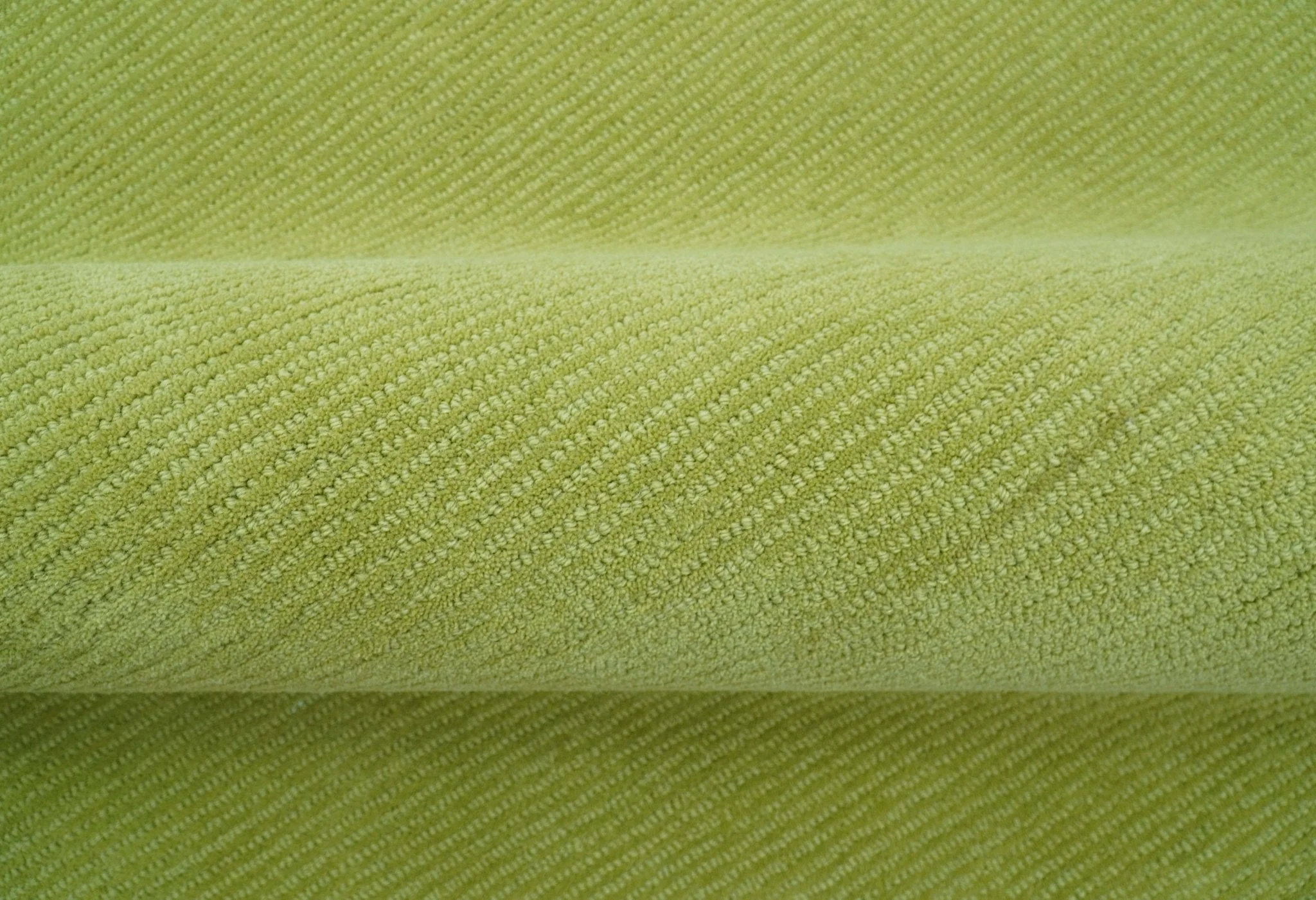 Terra Custom Made Modern Solid Design Green Hand Tufted Wool Rug - Image 5