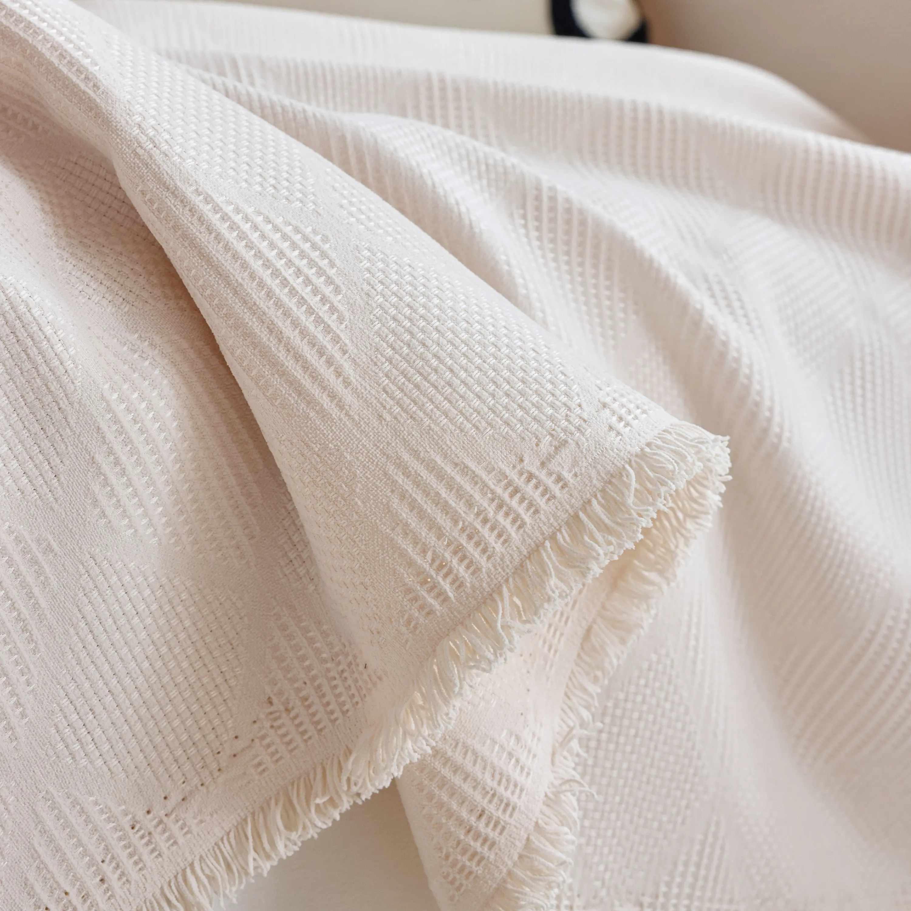 Textured Chenille Sofa Cover Throw, Soft Washable Couch Blanket Protector for Pets - Image 10
