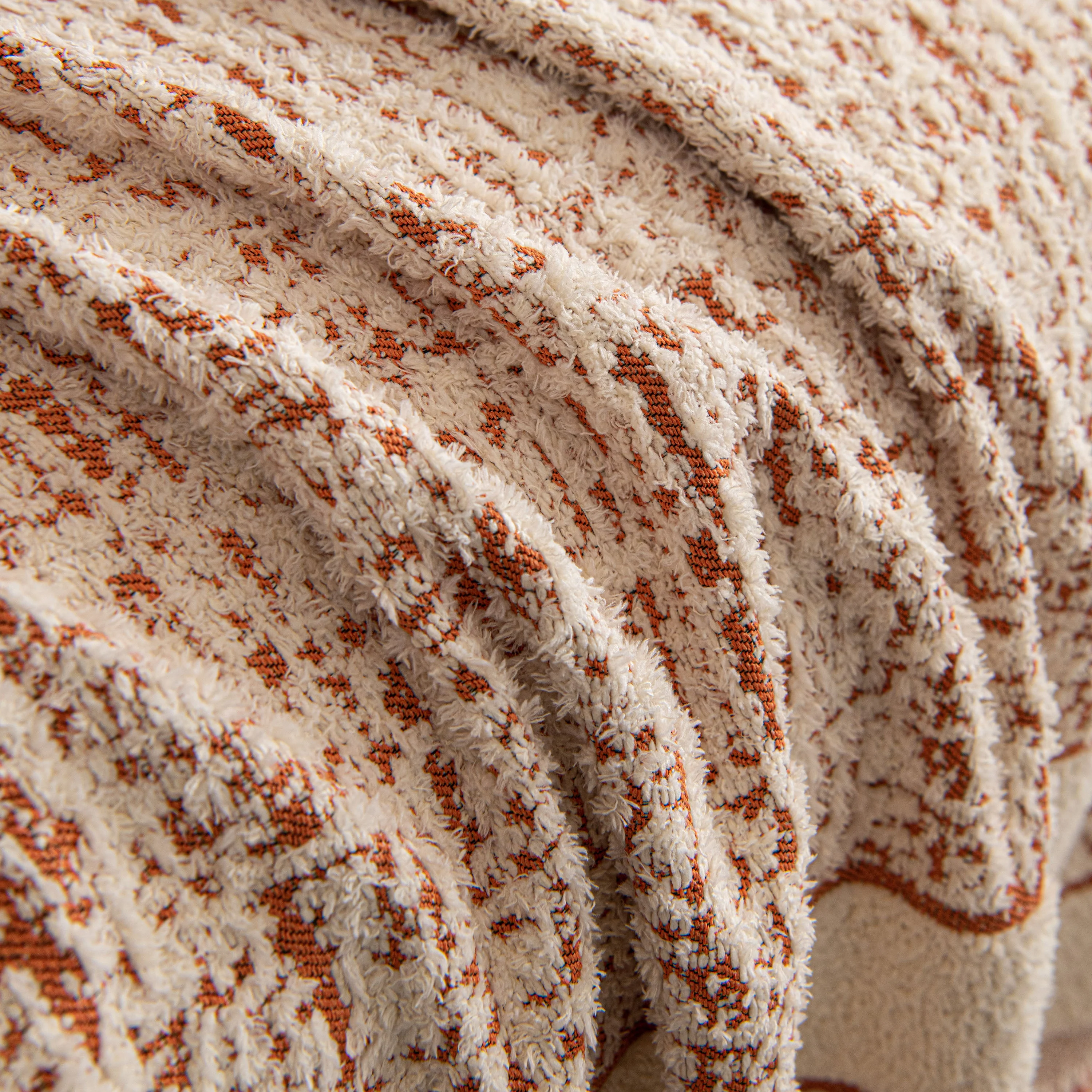 Textured Woven Furniture Protector for Couch, Rustic Farmhouse Sofa Throw Blanket - Image 109