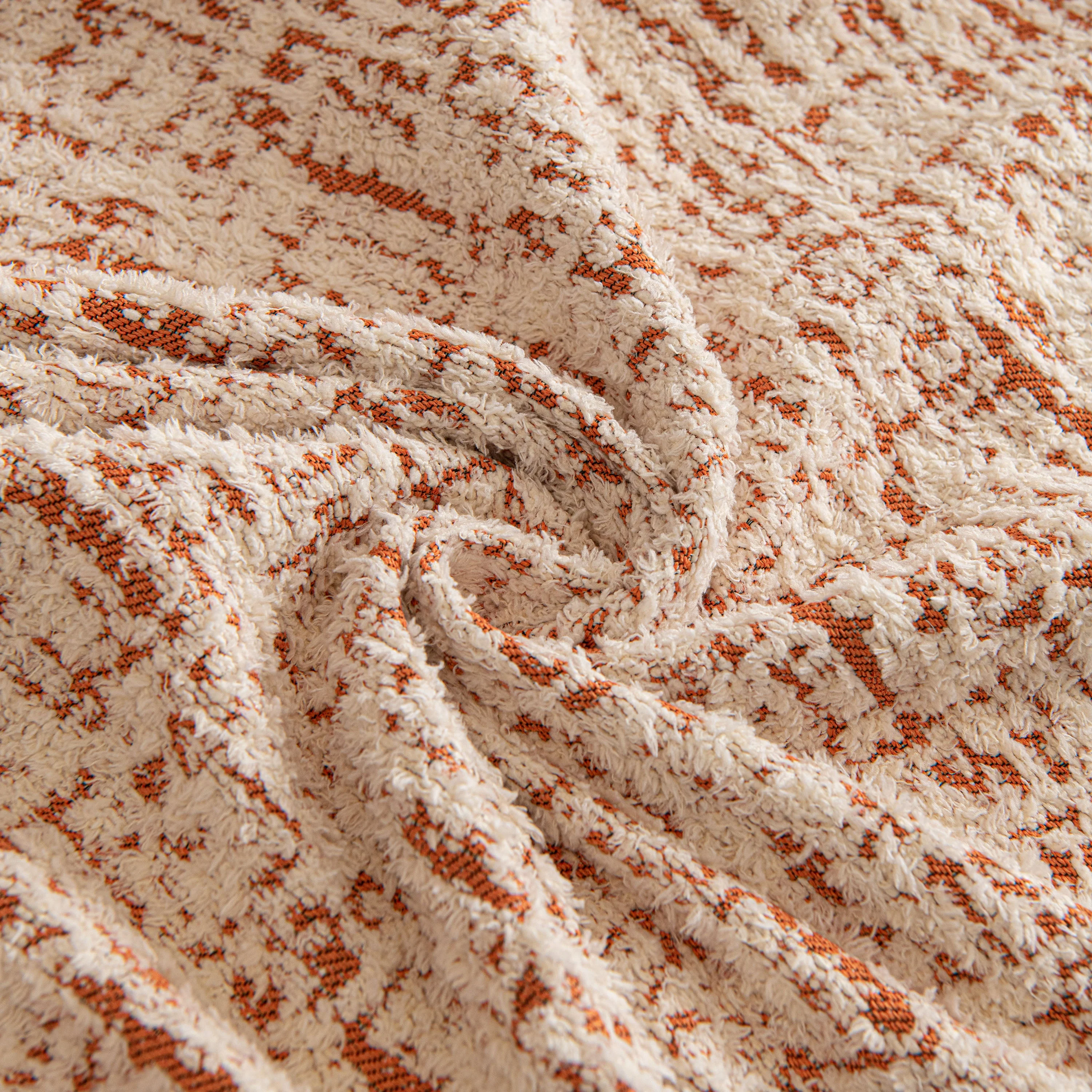 Textured Woven Furniture Protector for Couch, Rustic Farmhouse Sofa Throw Blanket - Image 110