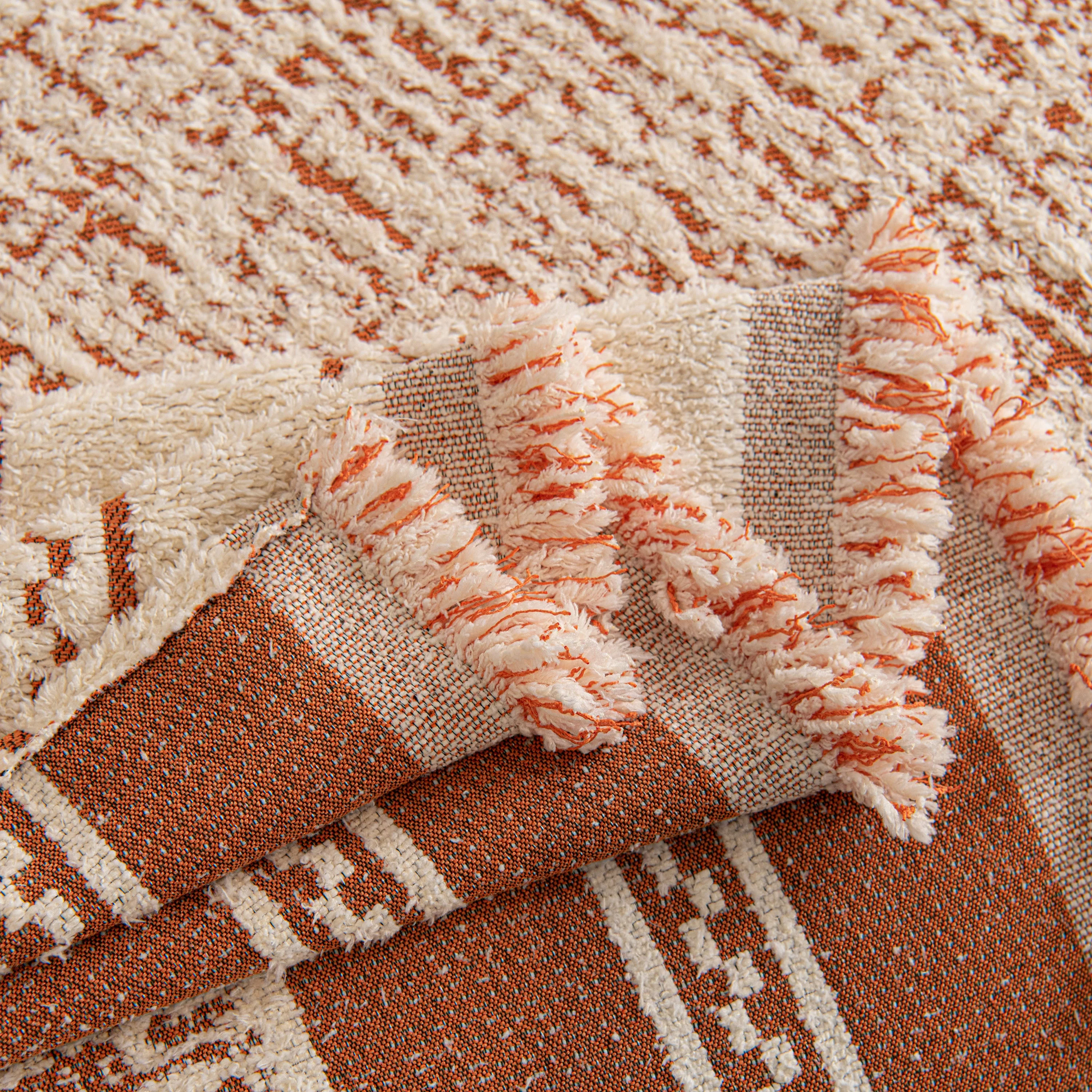 Textured Woven Furniture Protector for Couch, Rustic Farmhouse Sofa Throw Blanket - Image 111