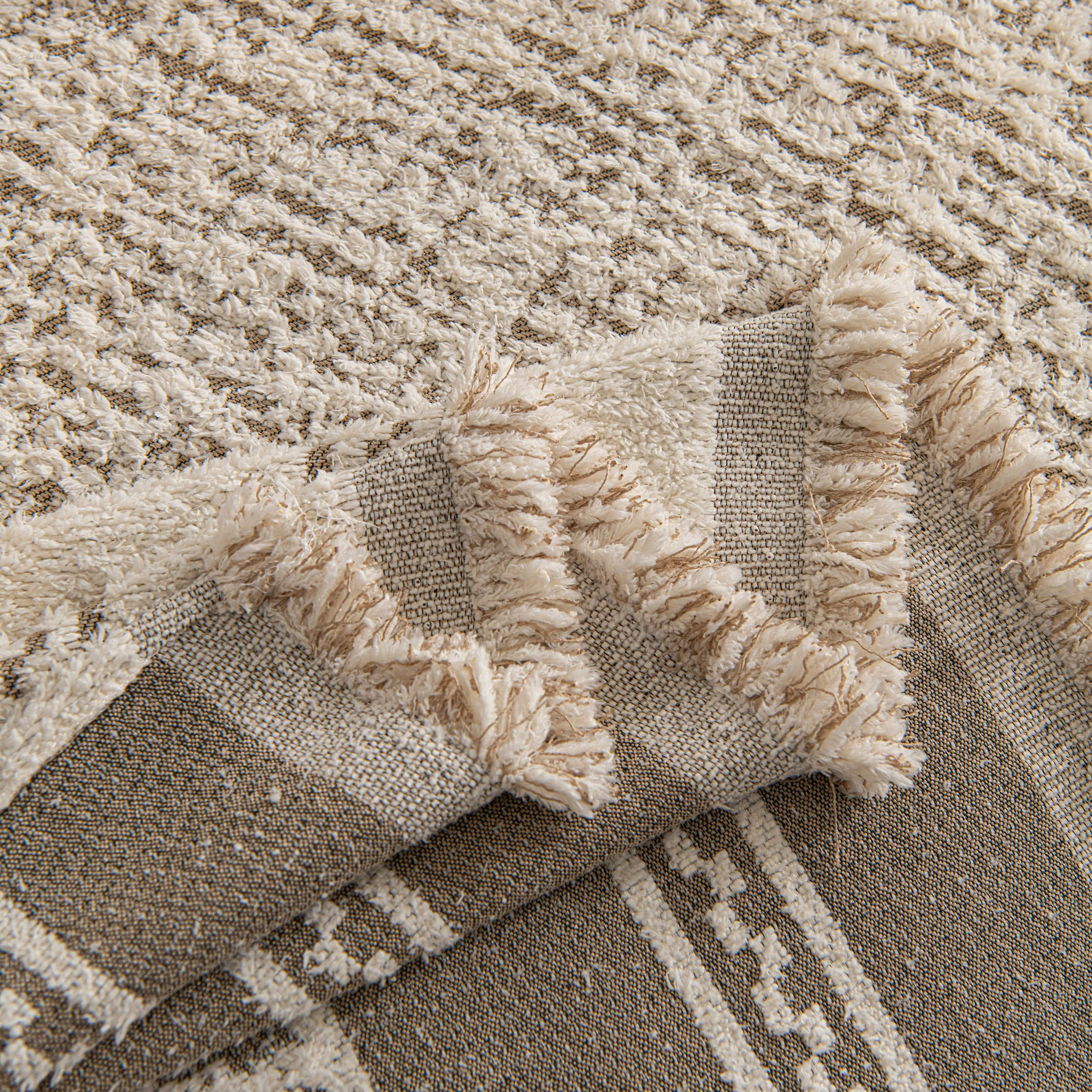 Textured Woven Furniture Protector for Couch, Rustic Farmhouse Sofa Throw Blanket - Image 9